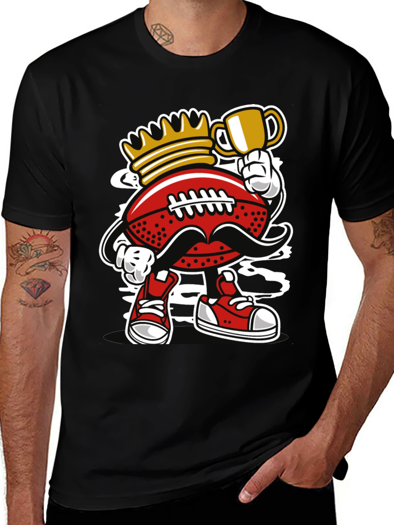 Variant 27 of Football King Graphic T-Shirt
