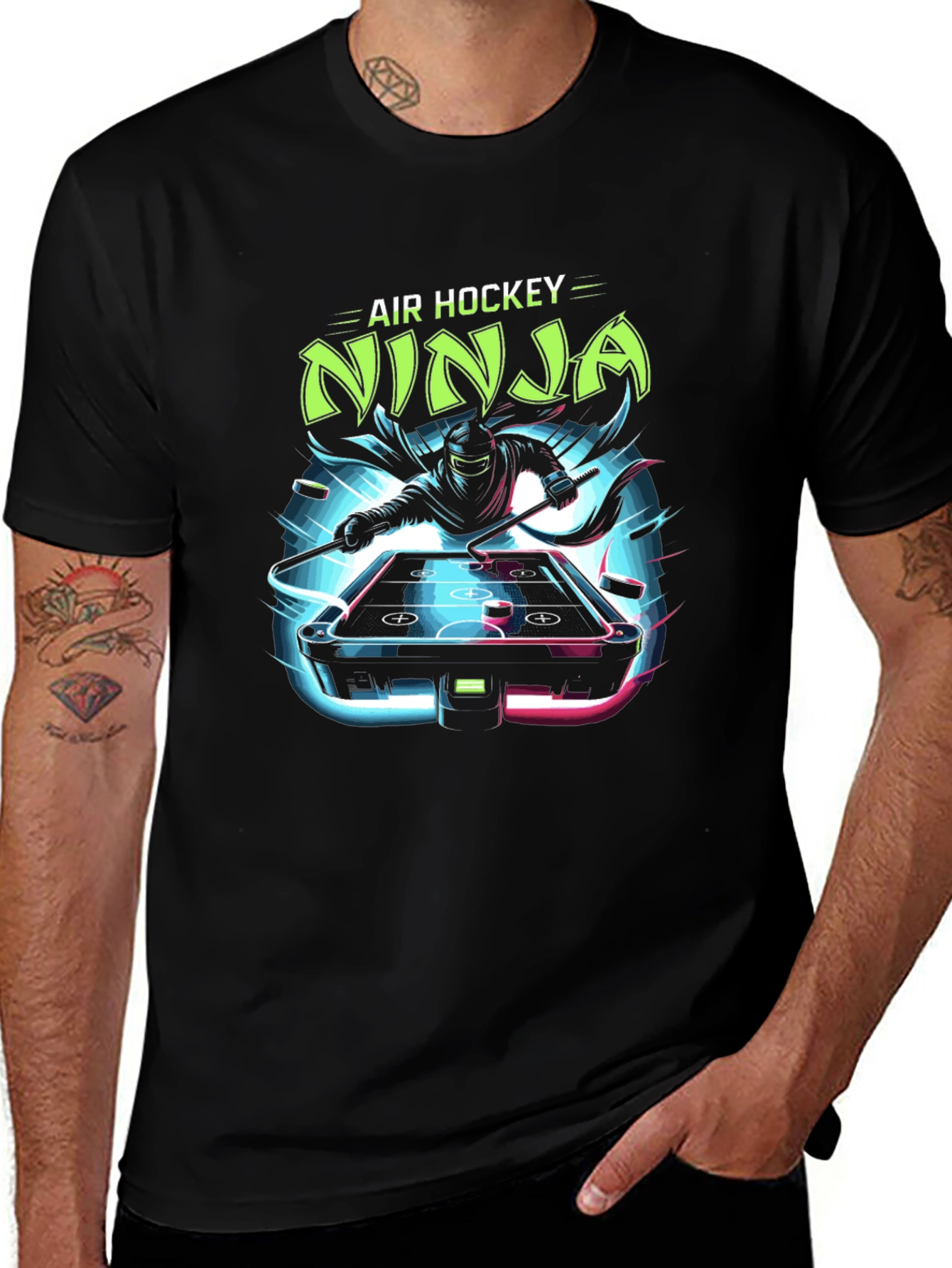 Variant 5 of Air Hockey Ninja Graphic Tee