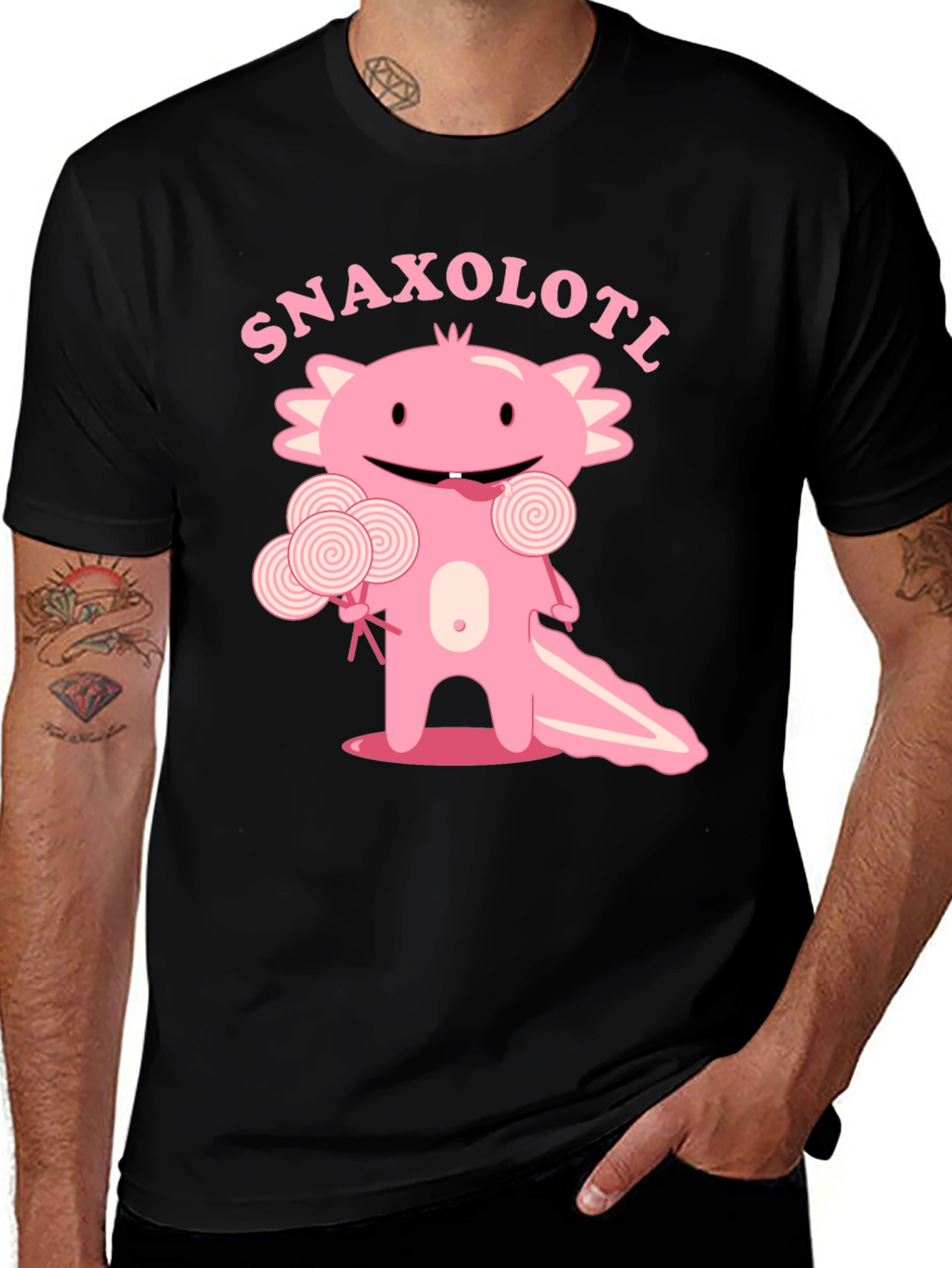 Snaxolotl T-Shirt - Cute Axolotl Candy Design