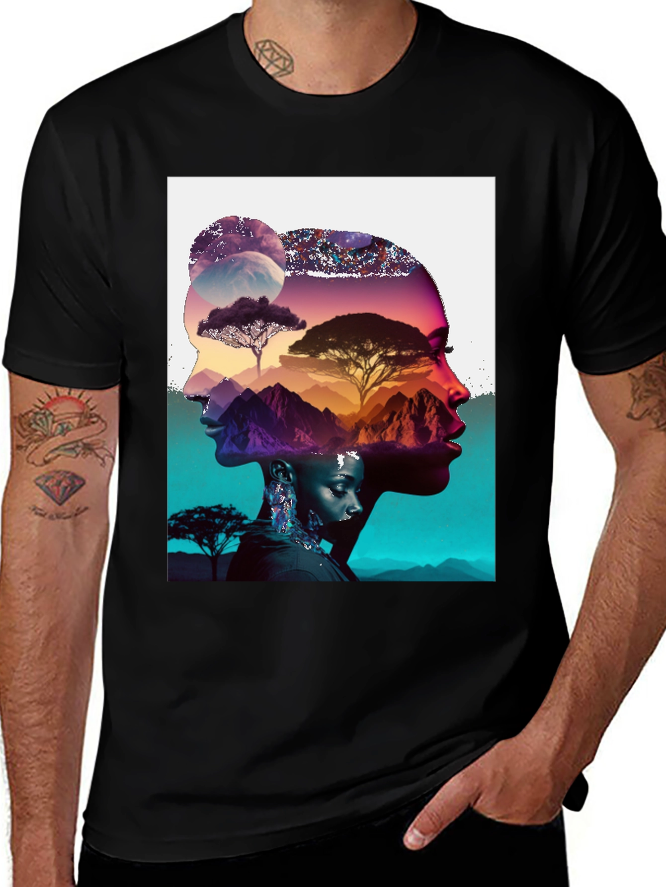 Variant 21 of Artistic Graphic Print T-Shirt