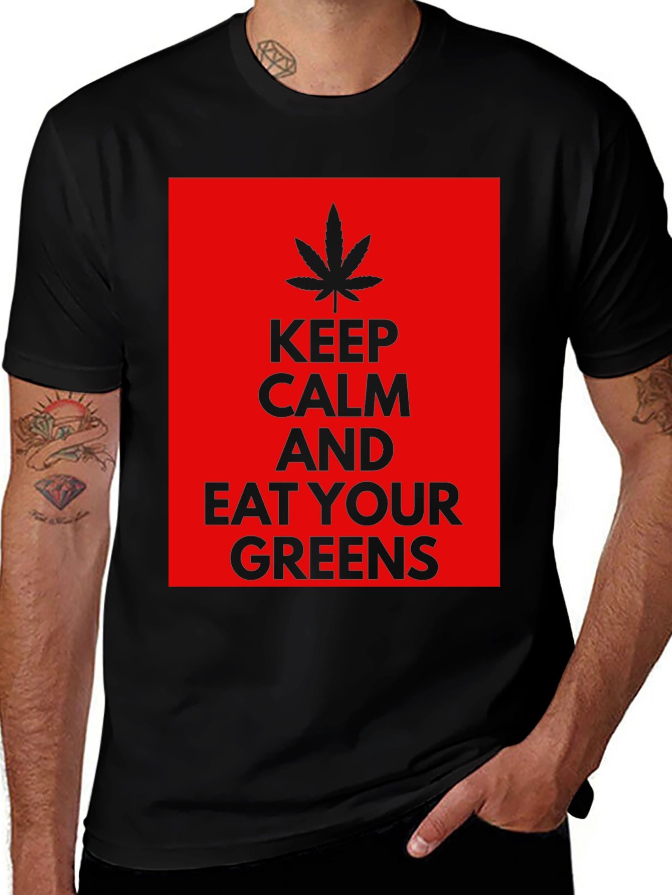 Keep Calm Eat Your Greens T-Shirt