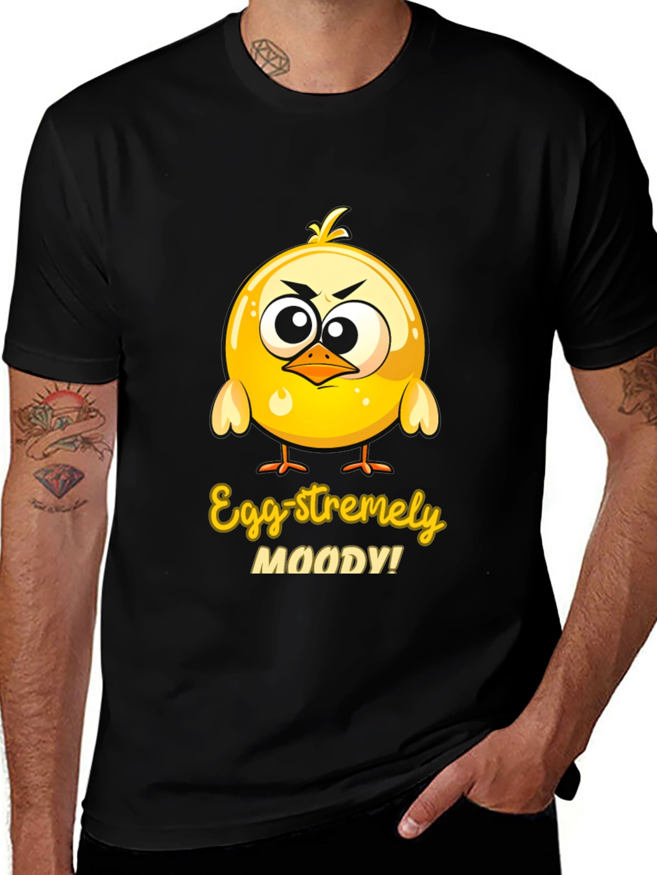 Variant 20 of Egg-stremely Moody Chick T-Shirt