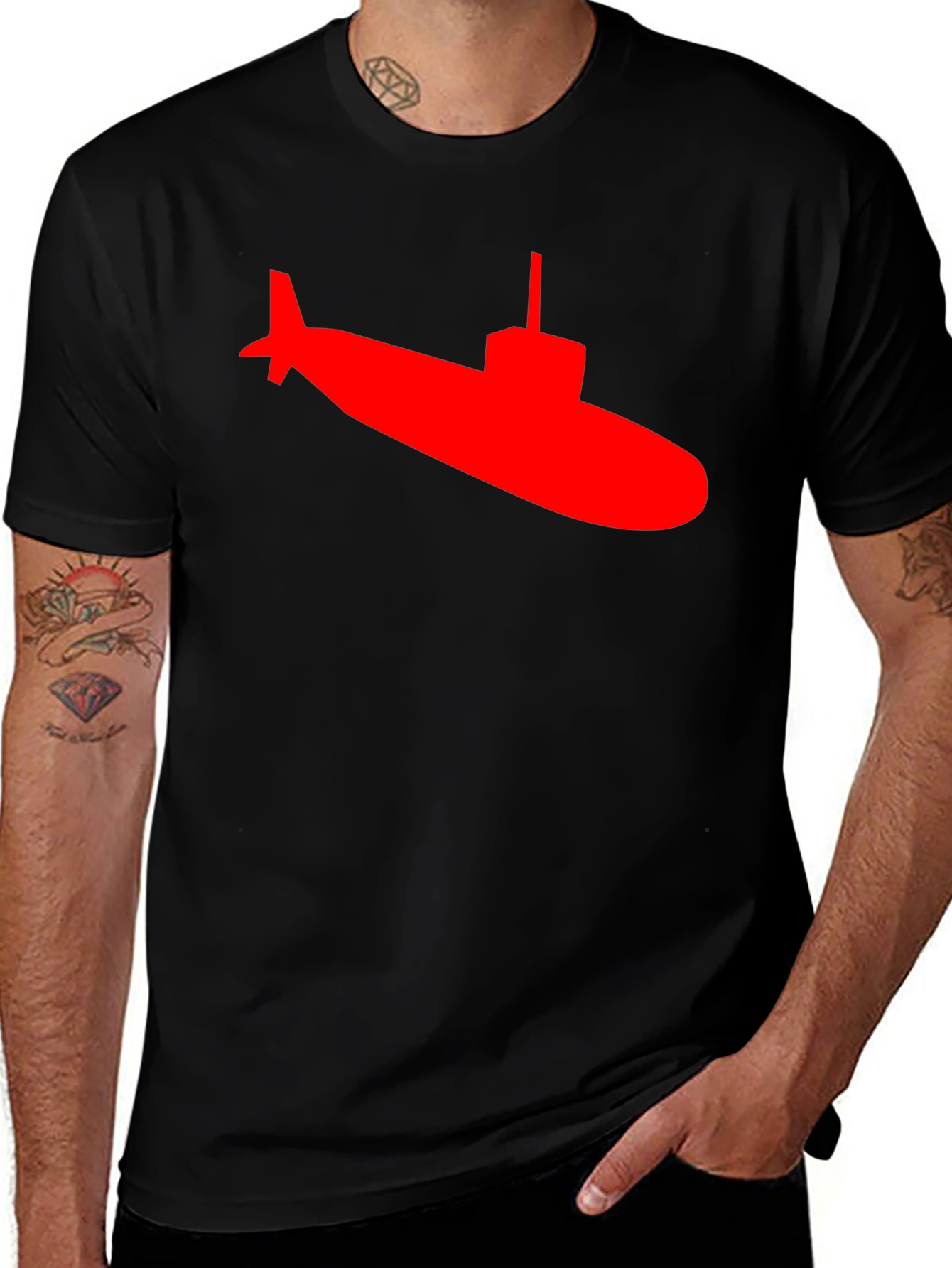 Variant 9 of Submarine Graphic Tee - Classic Crew Neck