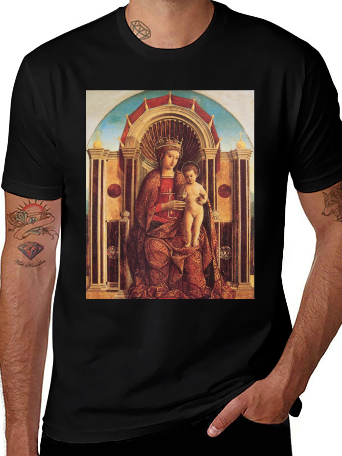 Variant 3 of Madonna and Child Art Print T-Shirt