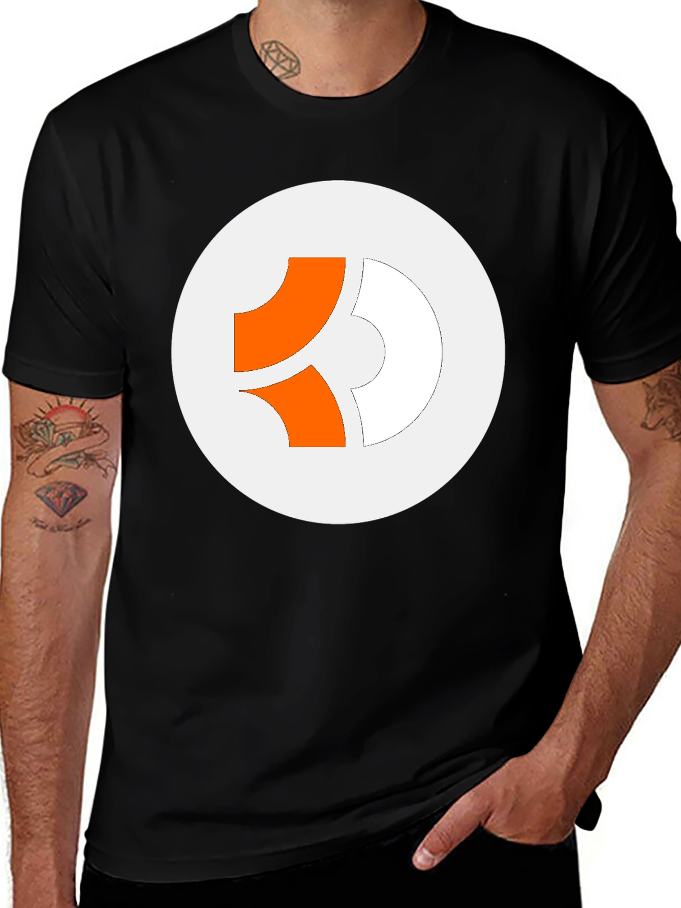 Modern Graphic Tee - Circle Logo