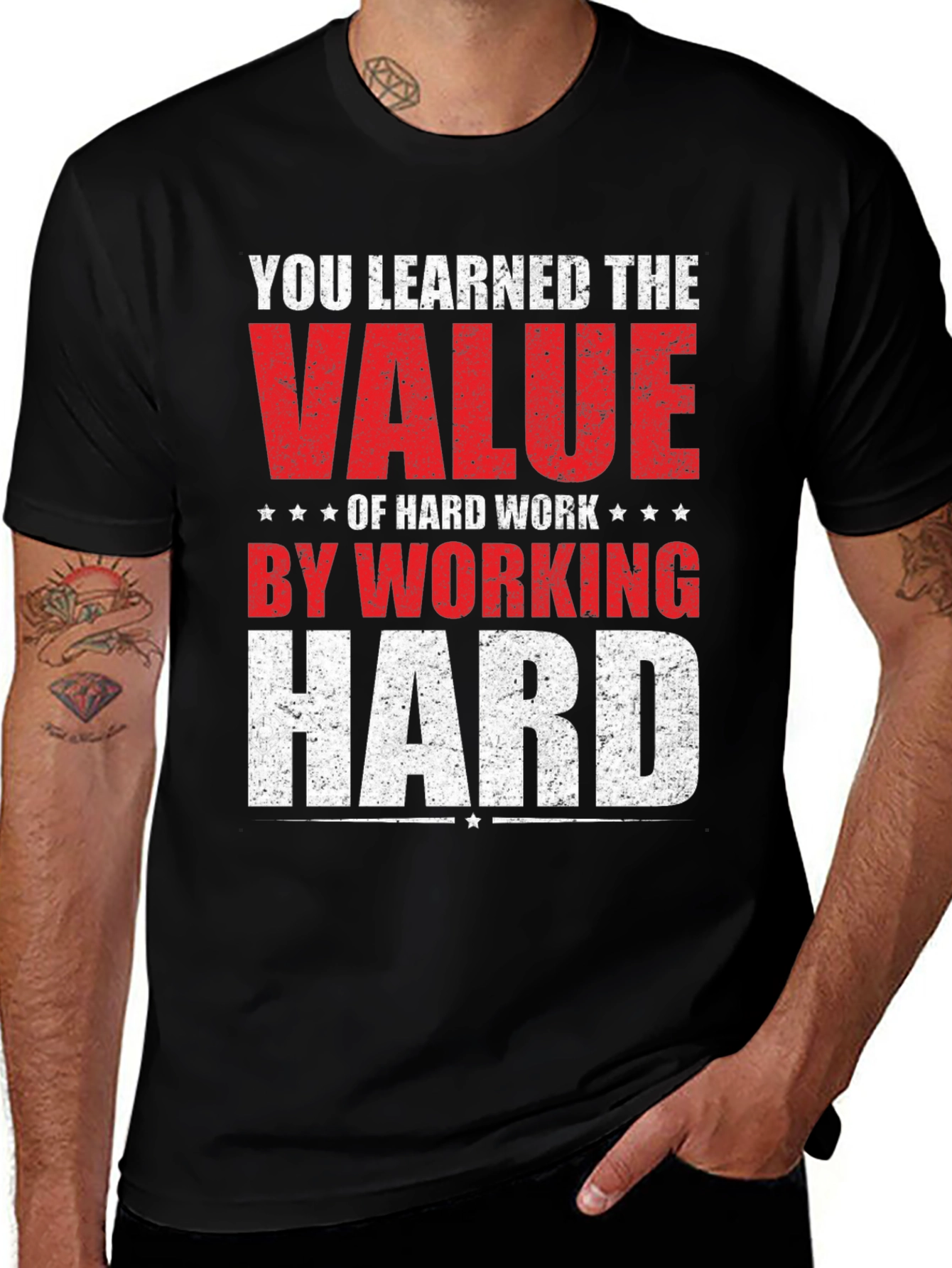 Variant 25 of Hard Work Graphic Tee - Learn Value