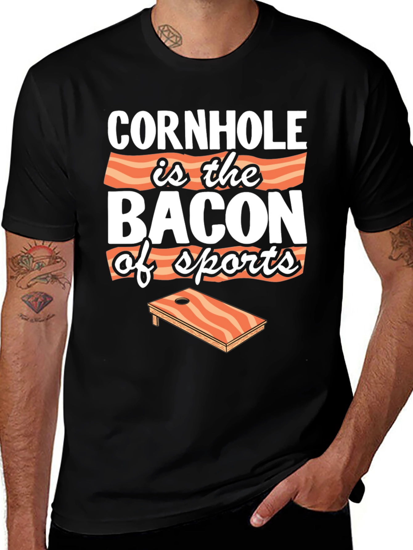 Variant 4 of Cornhole is the Bacon of Sports T-Shirt