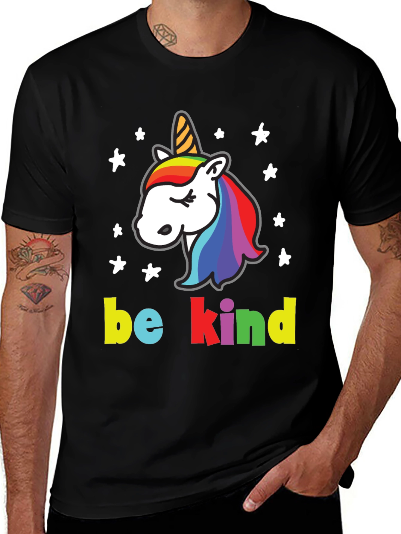 Variant 5 of Be Kind Unicorn Graphic T-Shirt