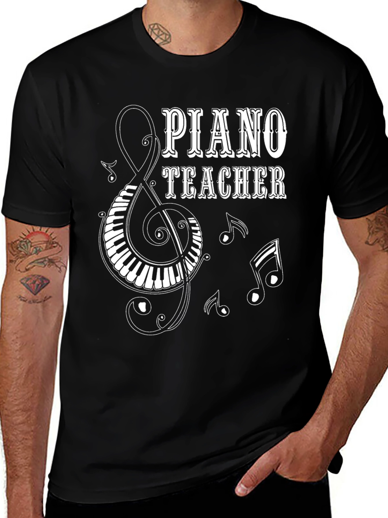 Piano Teacher T-Shirt: Music Lover Tee