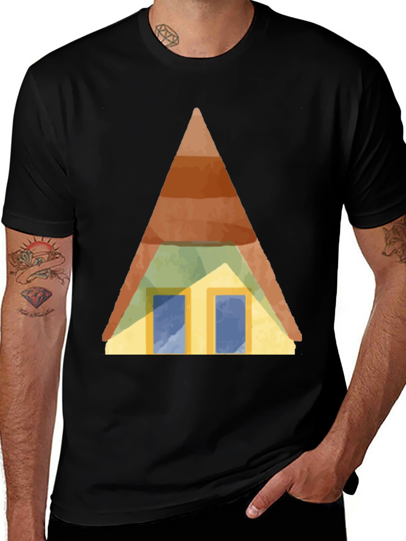 Variant 14 of Cabin Graphic Tee - Stylish & Unique Design