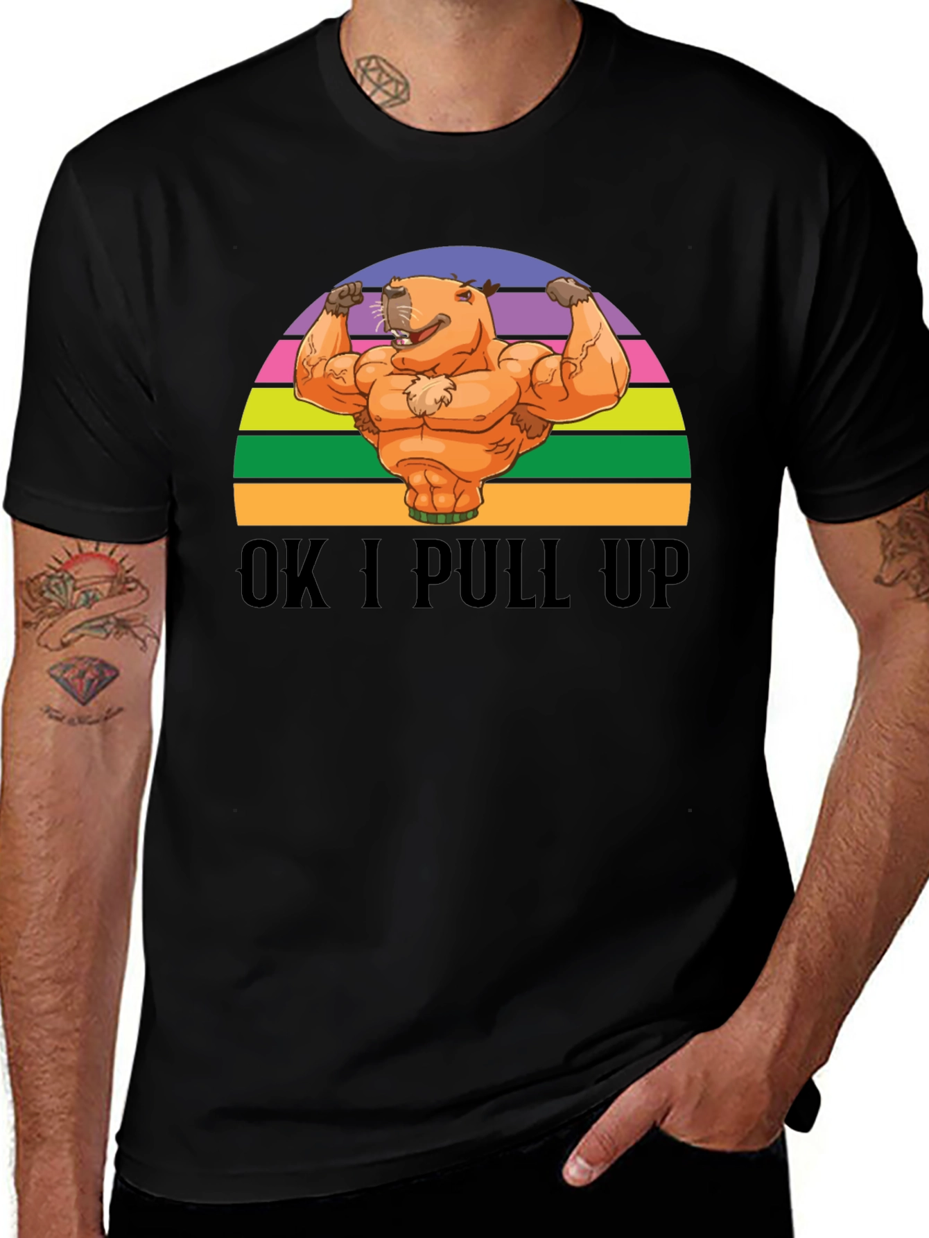 Variant 16 of OK I Pull Up Capybara T-Shirt