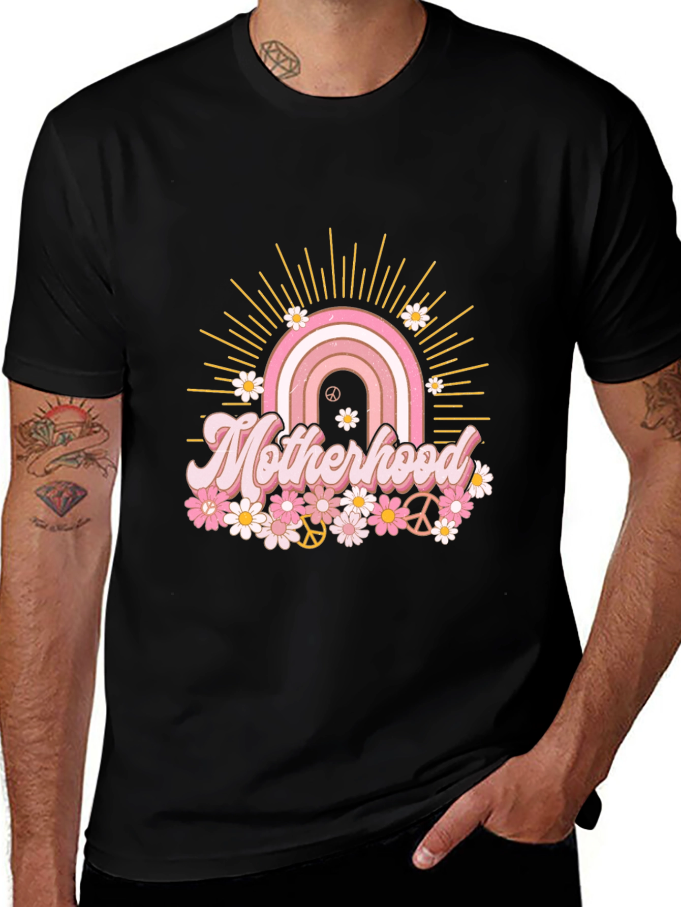 Variant 15 of Motherhood Rainbow Graphic Tee