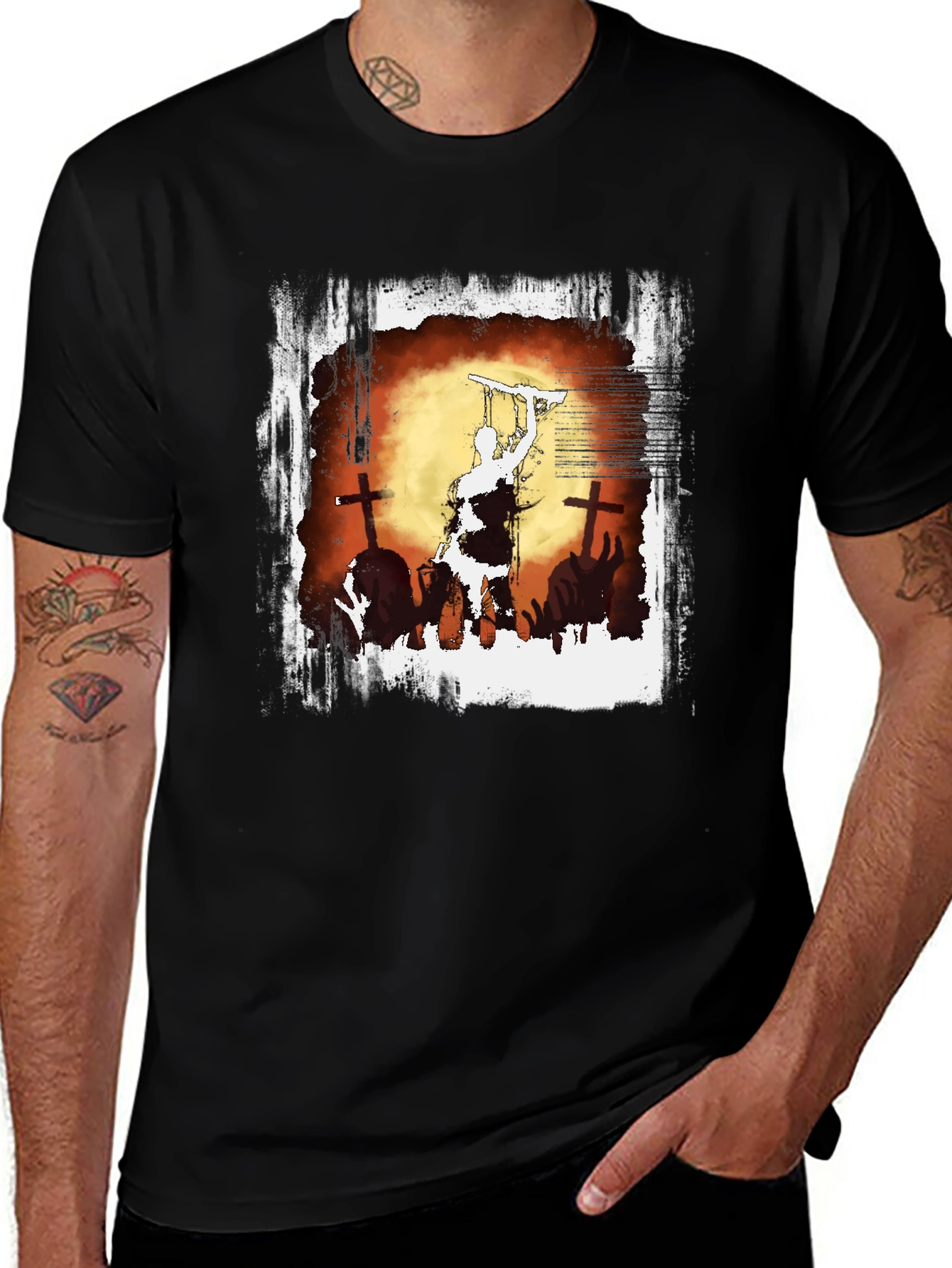 Ash vs Evil Dead T-Shirt - Graveyard Chainsaw