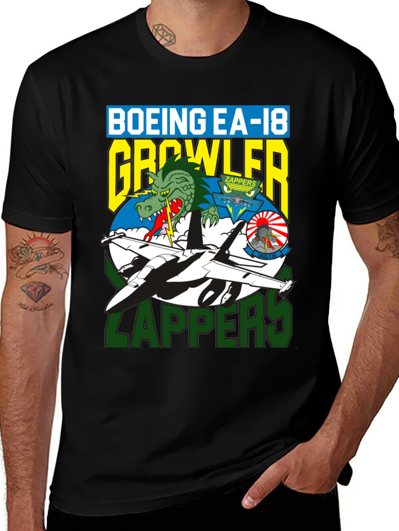 Boeing EA-18 Growler Zappers Graphic T-Shirt