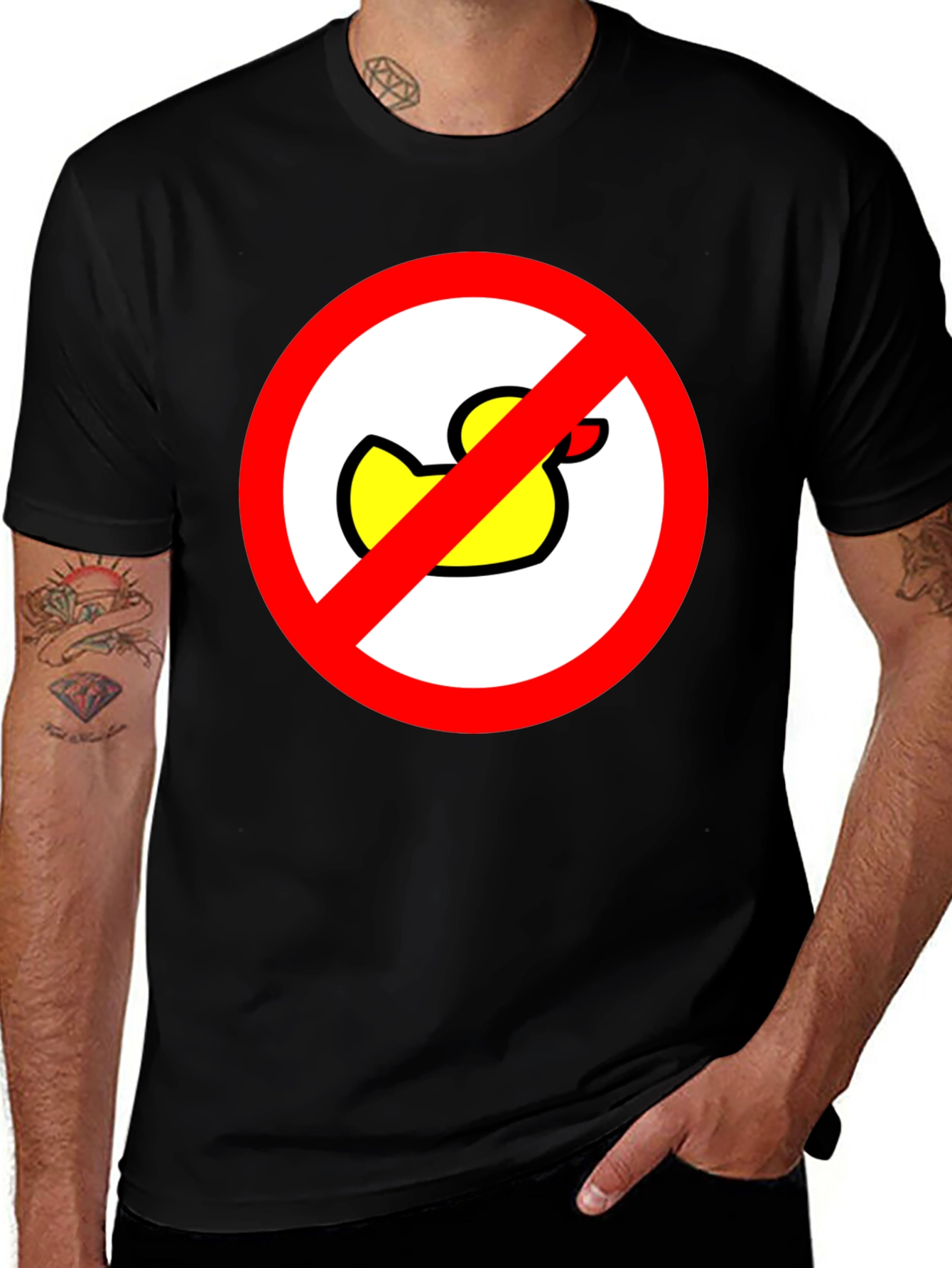Variant 15 of No Ducks Allowed T-Shirt - Novelty Graphic Tee