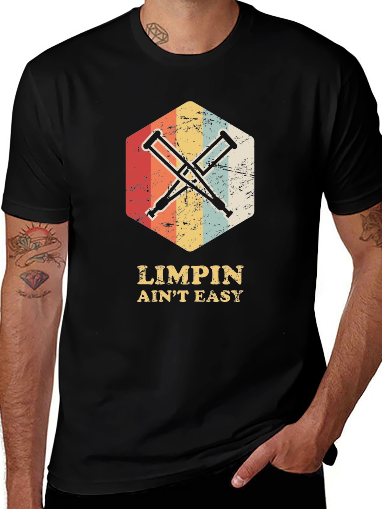 Variant 25 of Limpin' Ain't Easy T-Shirt