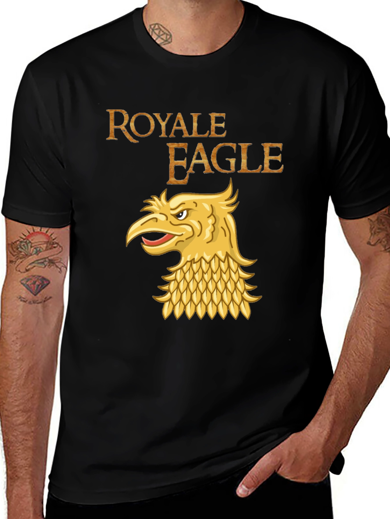 Variant 16 of Royale Eagle Graphic T-Shirt - Black
