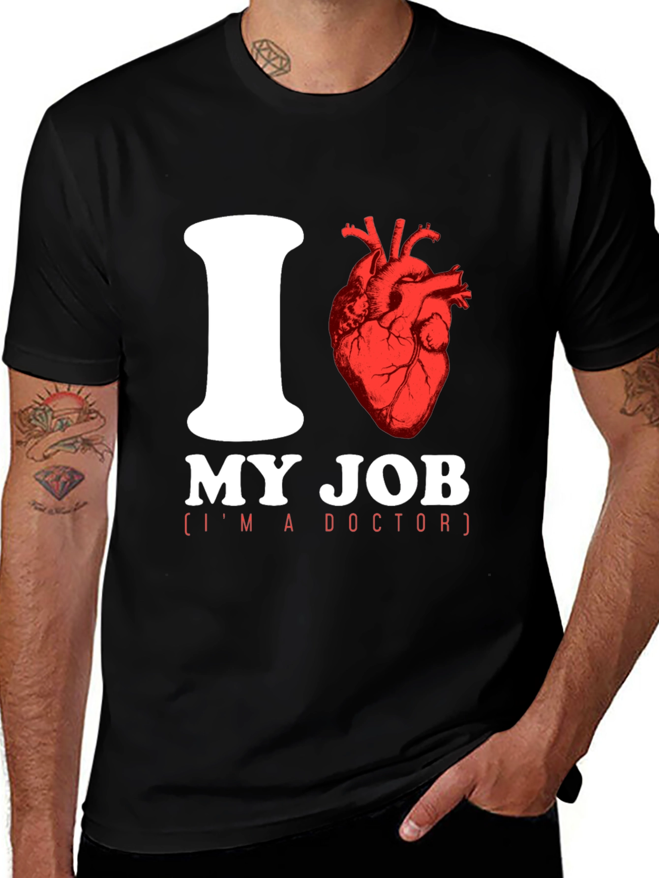 Variant 18 of I Heart My Job Doctor T-Shirt