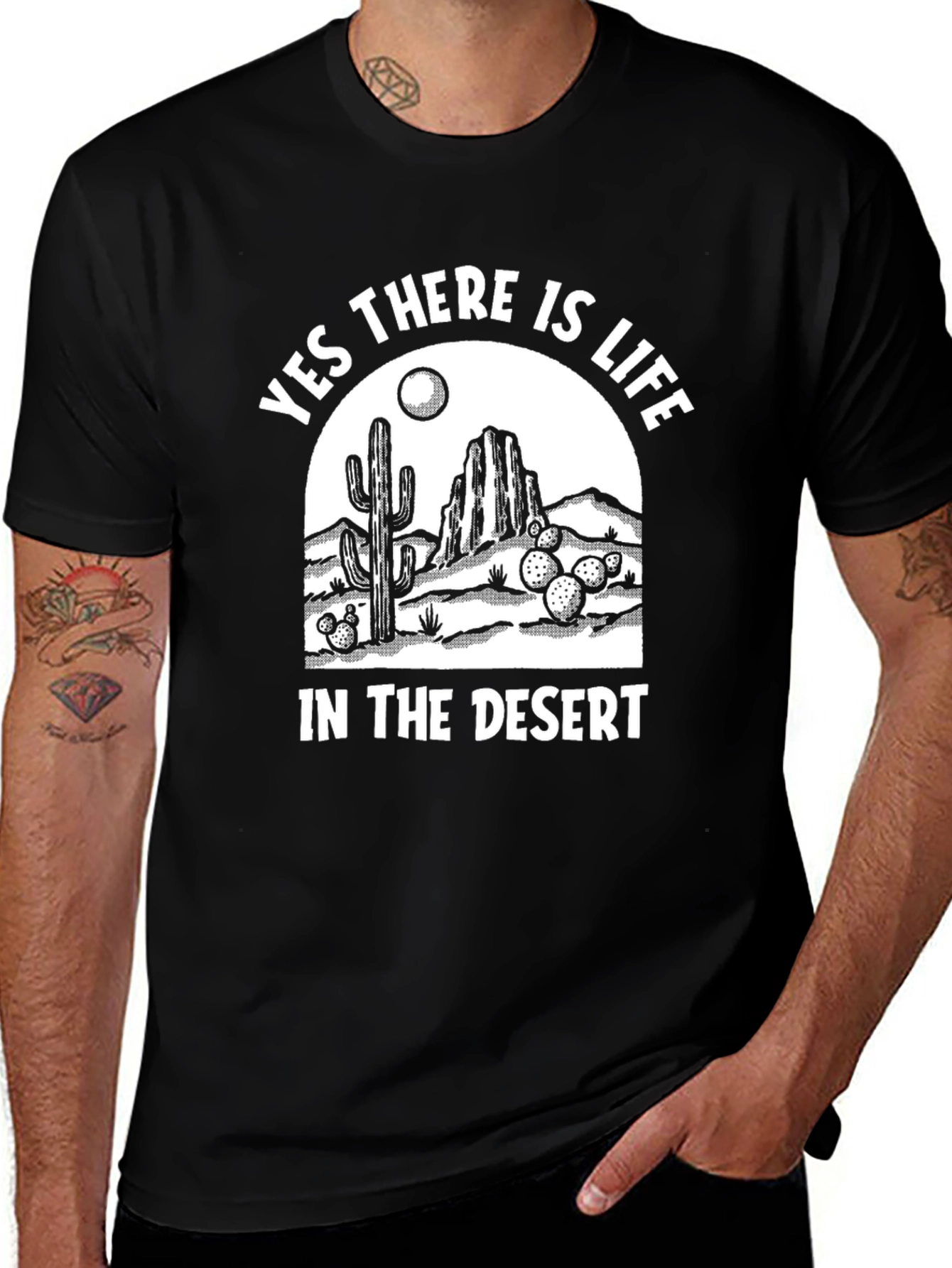 Variant 3 of Desert Life T-Shirt - Cactus Graphic Tee