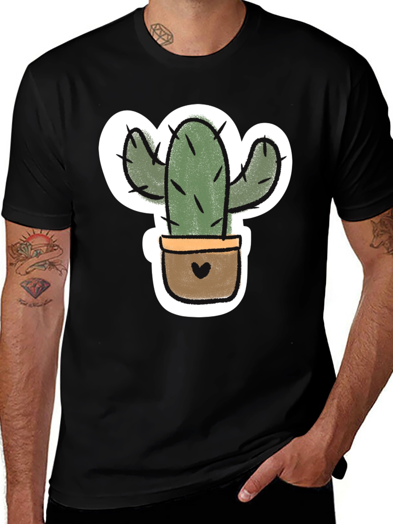 Variant 8 of Cactus Plant Graphic Tee - Trendy Unisex T-Shirt