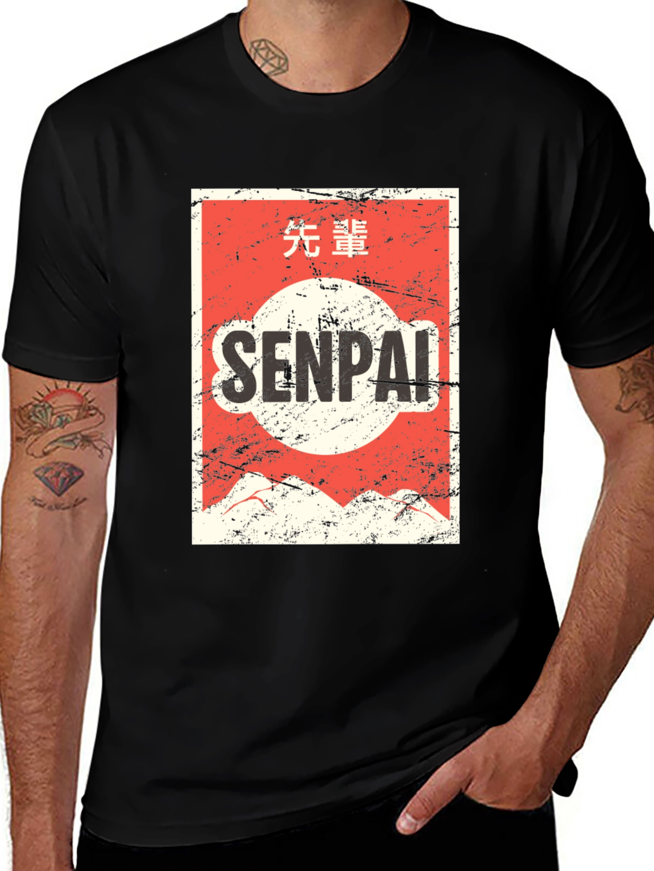 Senpai Graphic T-Shirt - Anime Style