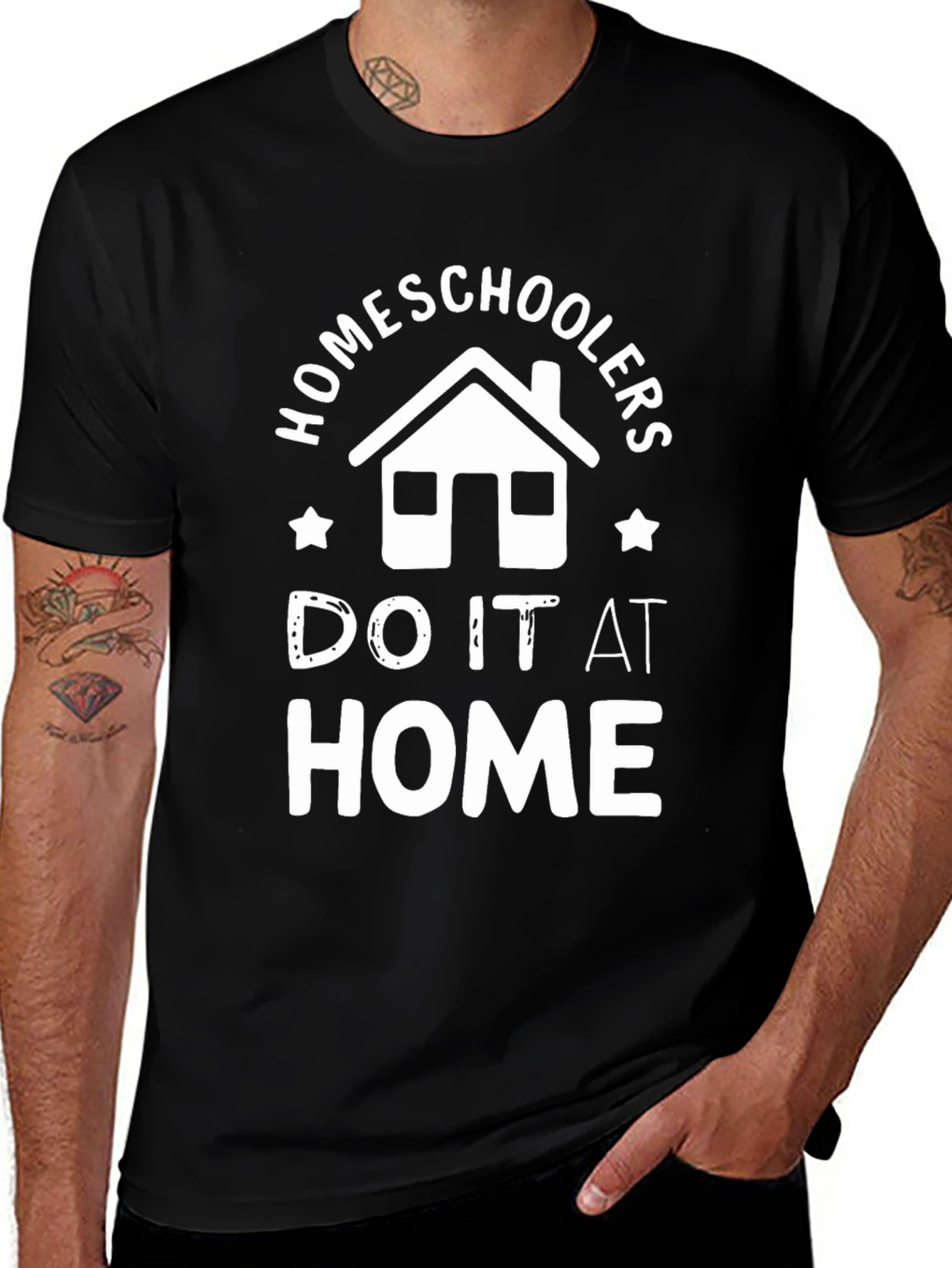 Variant 12 of Homeschoolers Do It At Home T-Shirt