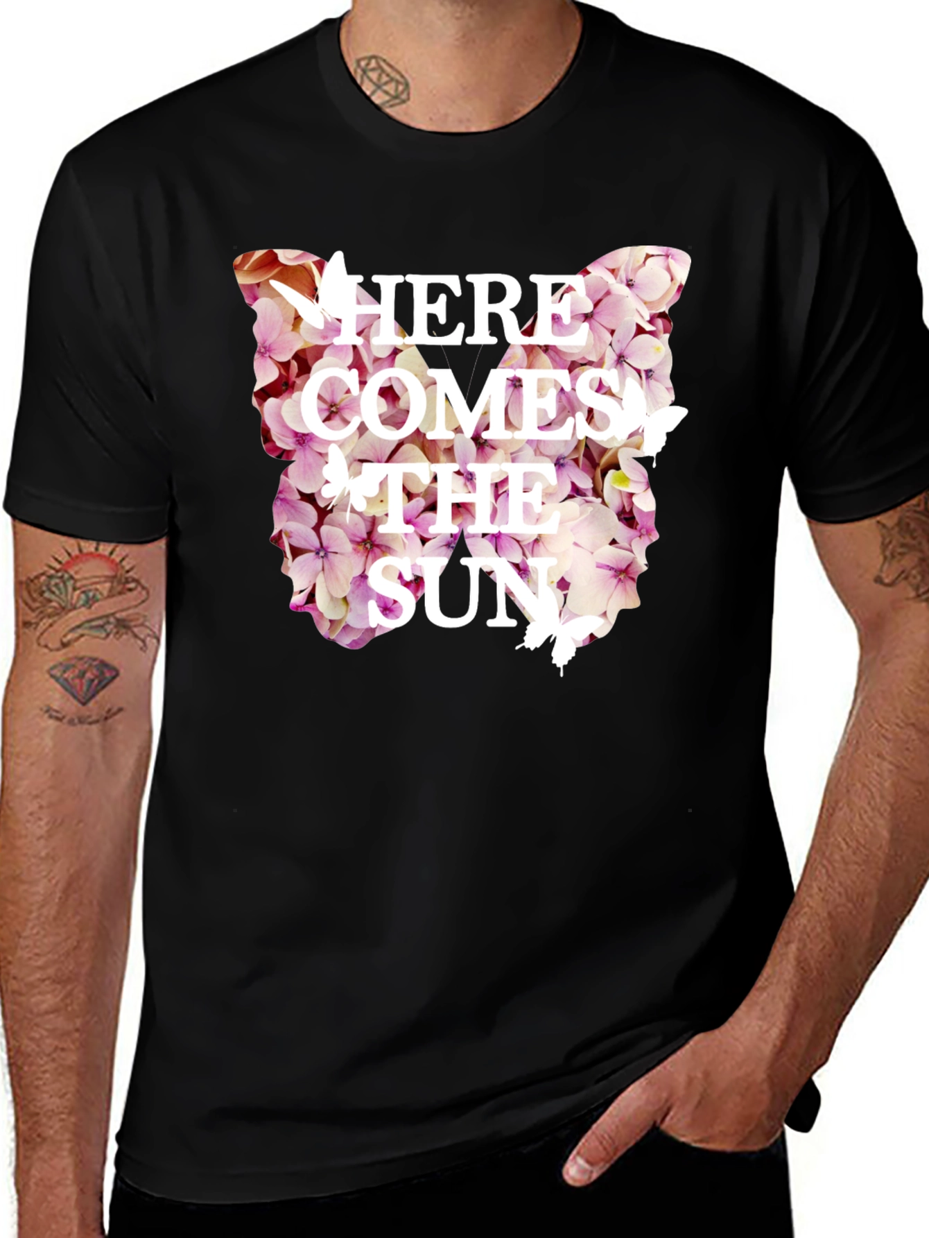 Variant 29 of Here Comes the Sun Floral Graphic Tee