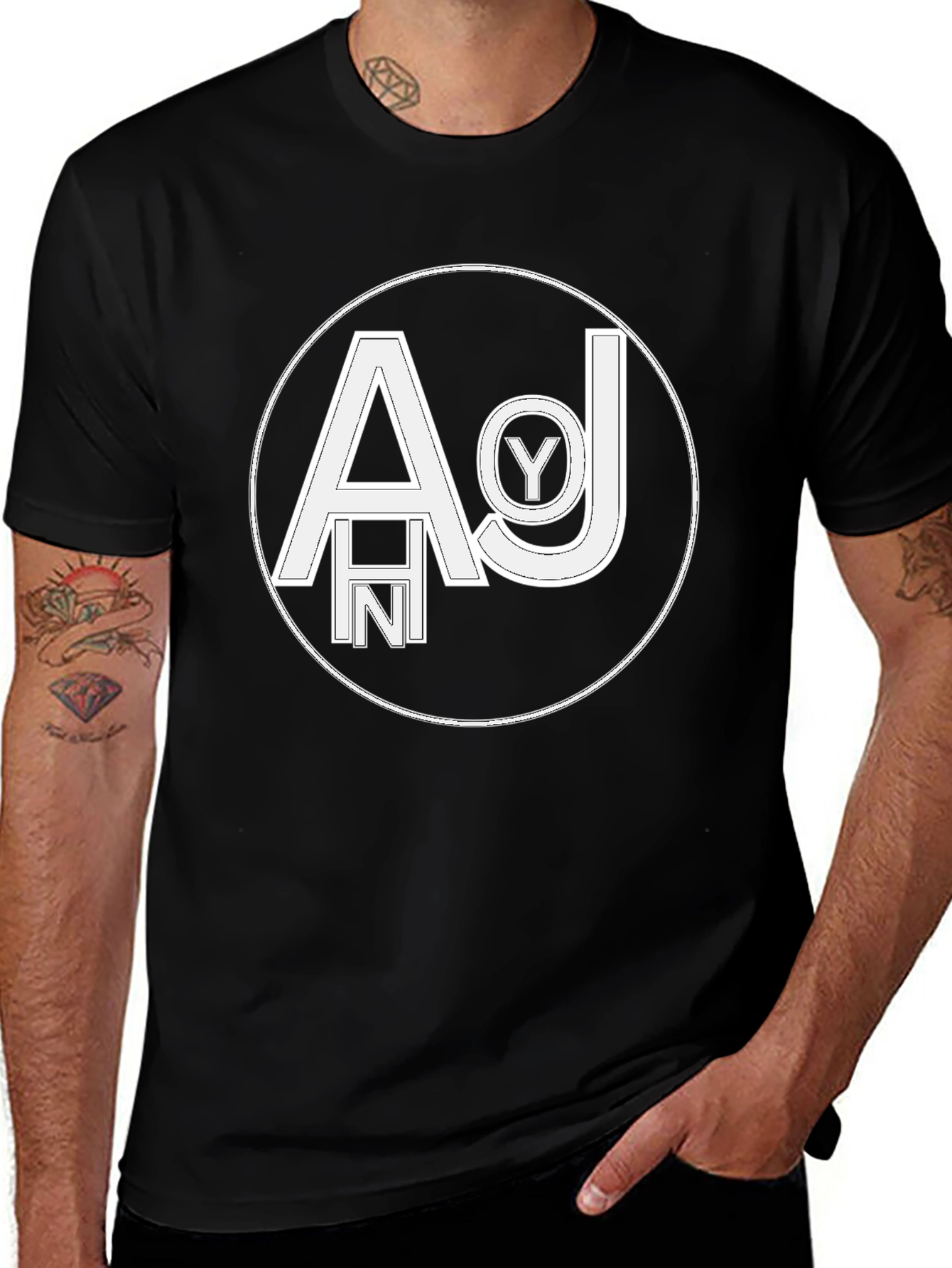 Variant 6 of AHNY Graphic Tee - Bold Logo Black T-Shirt