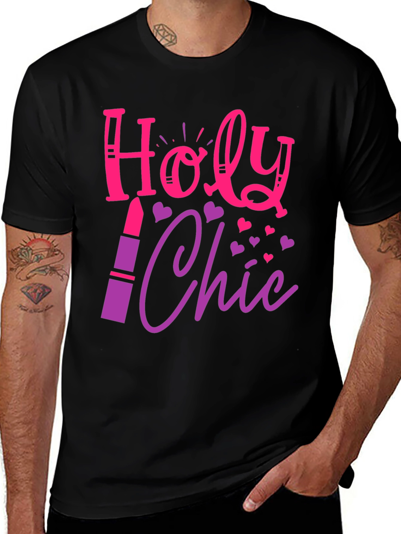 Variant 5 of Holy Chic Graphic Tee - Stylish & Fun!