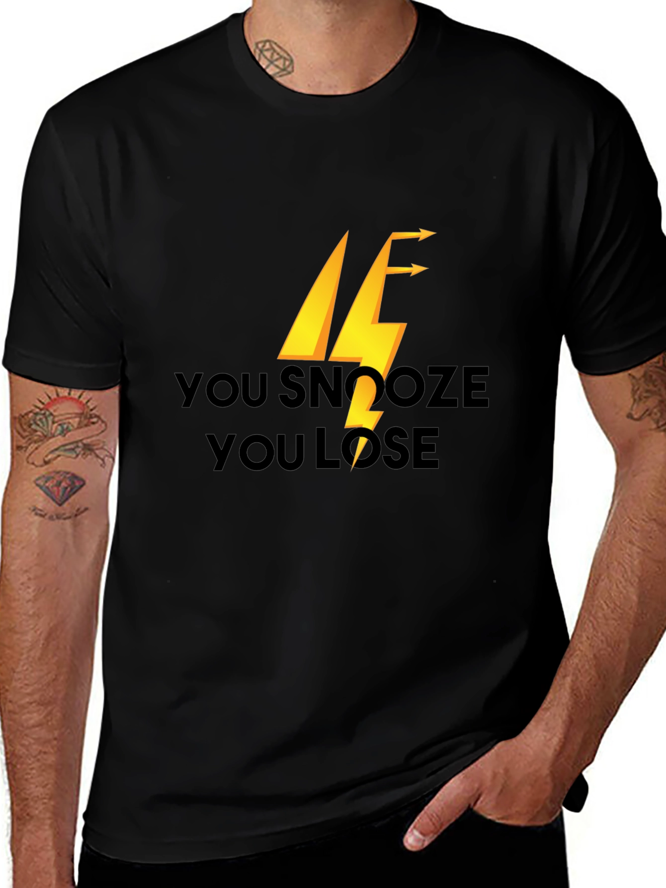 Variant 18 of You Snooze You Lose Graphic T-Shirt