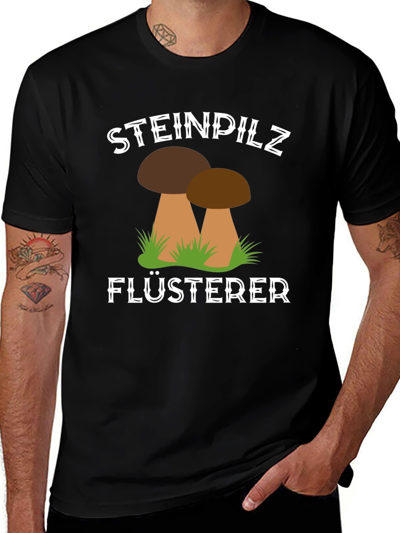 Variant 14 of Steinpilz Flusterer Mushroom T-Shirt