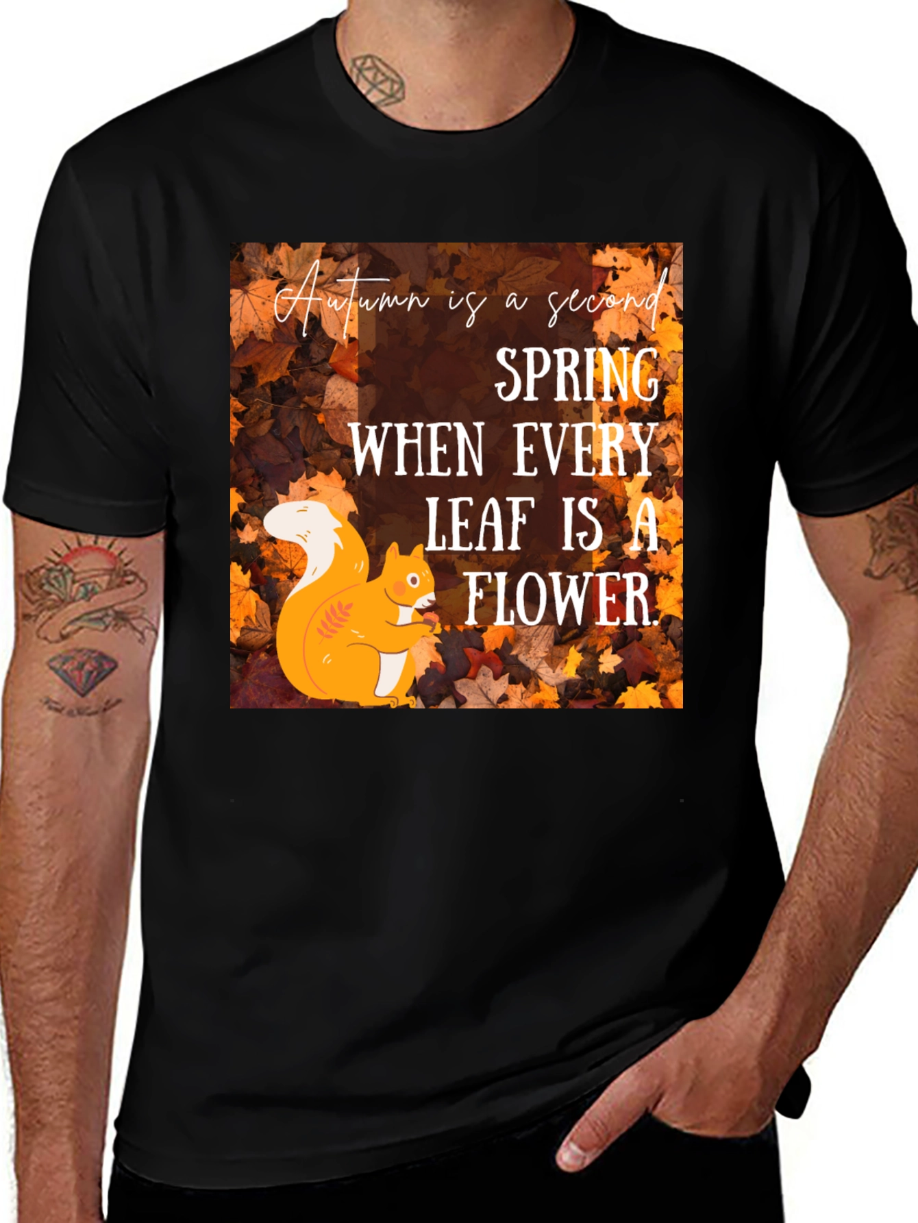 Variant 18 of Autumn Squirrel Graphic Tee
