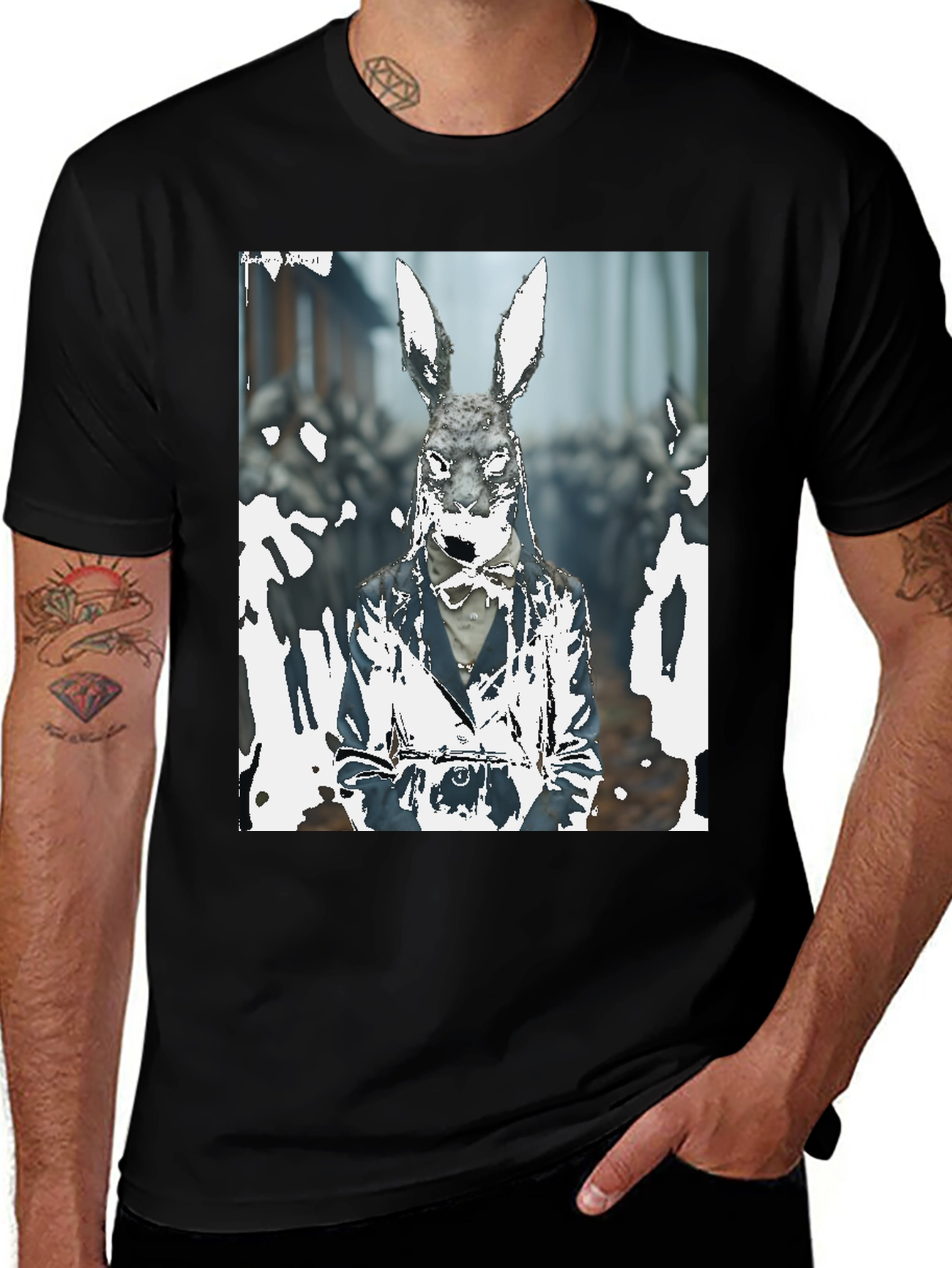 Variant 11 of Rabbit Gentleman Graphic T-Shirt