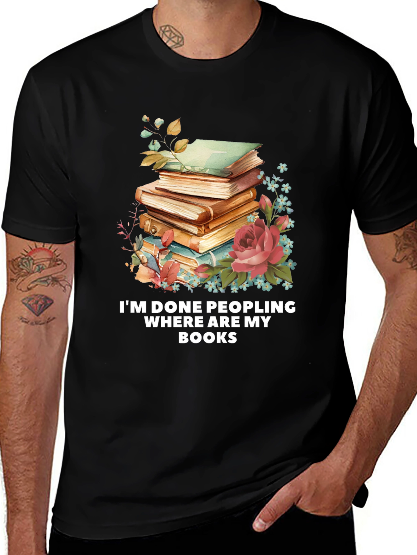 Variant 24 of I'm Done Peopling Where Are My Books T-Shirt