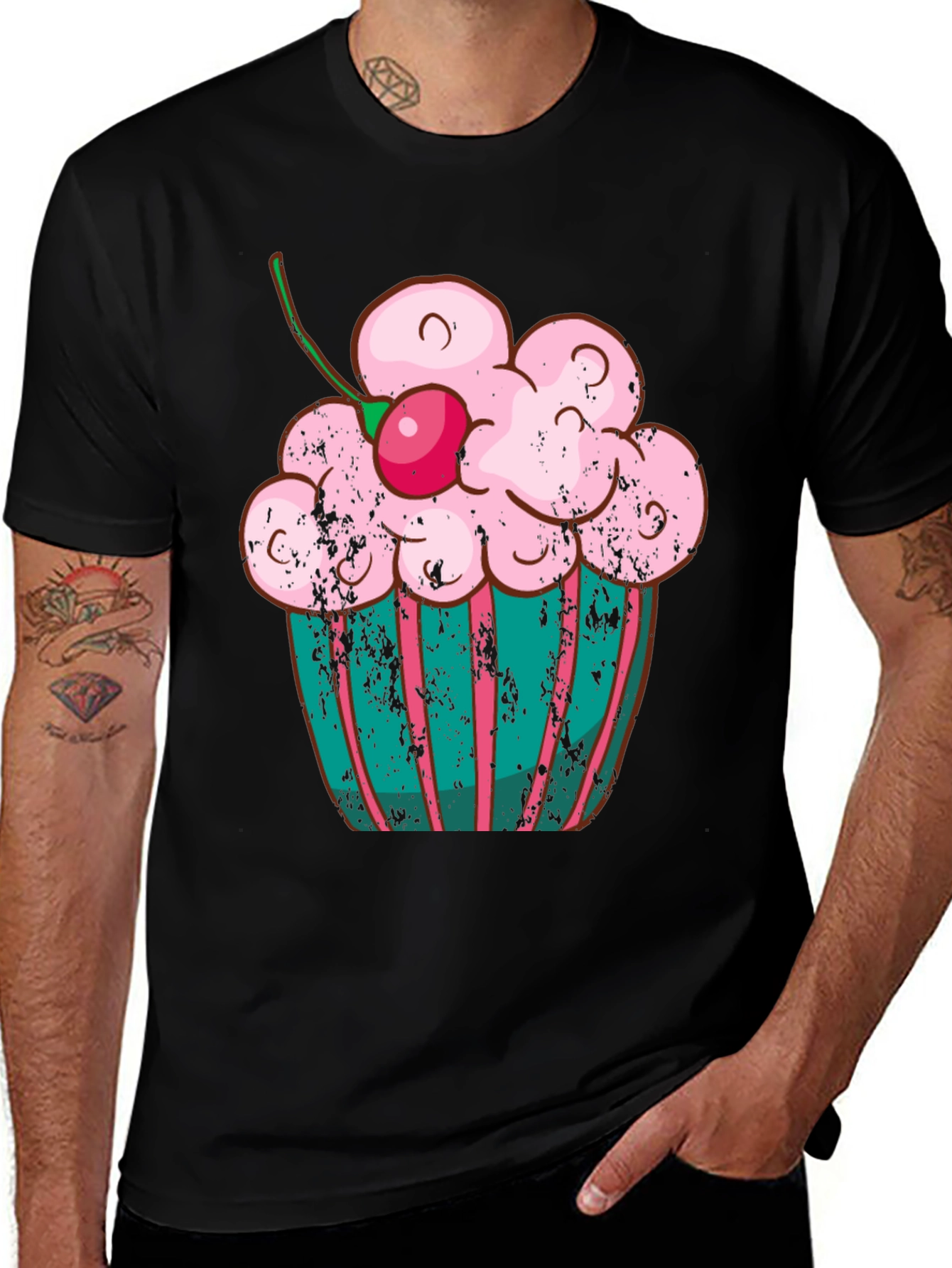 Variant 8 of Cupcake Graphic T-Shirt - Sweet Treat Tee