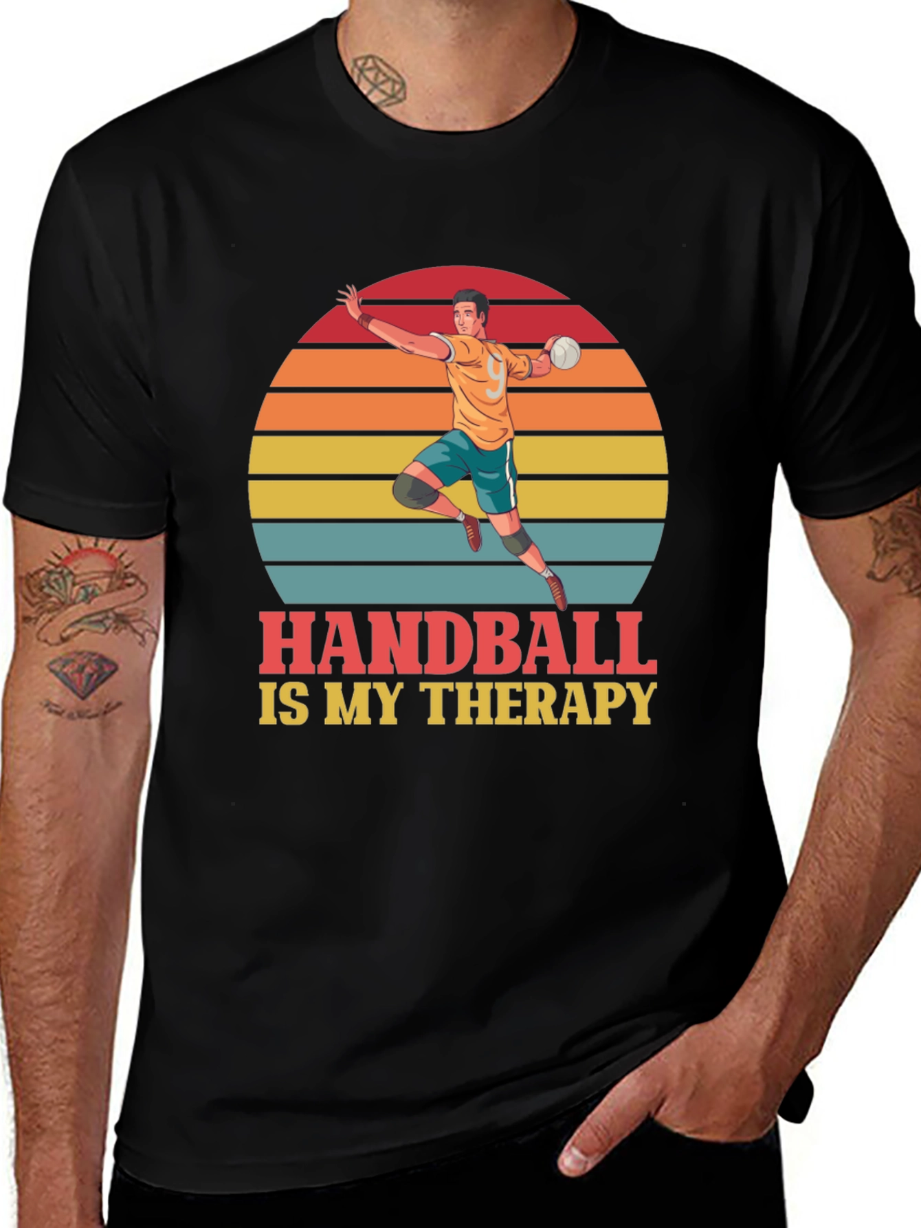 Variant 22 of Handball is My Therapy Graphic Tee