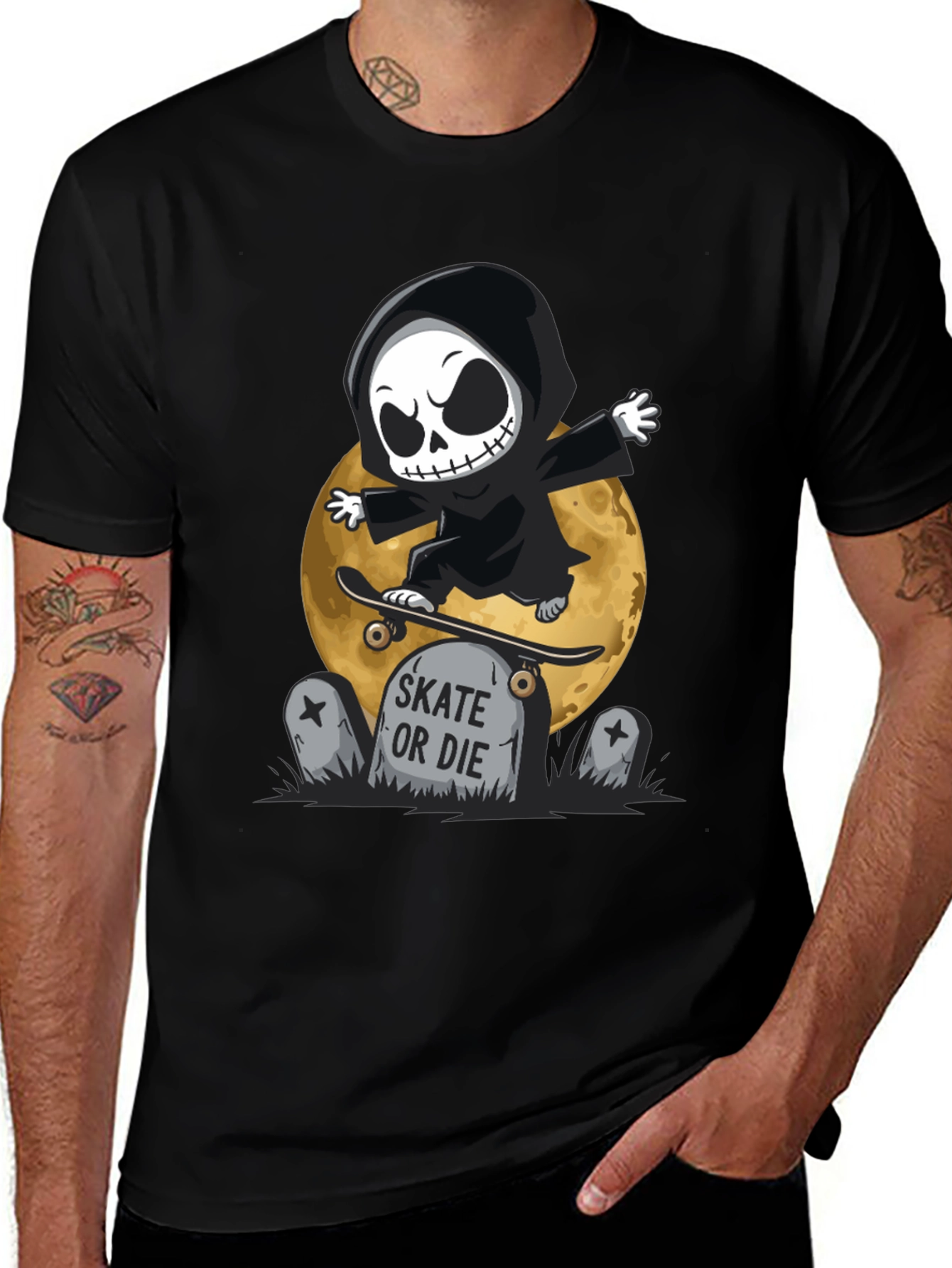 Variant 25 of Skate or Die Grim Reaper T-Shirt