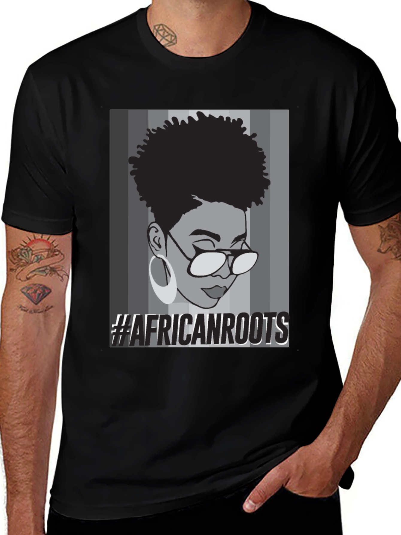 African Roots T-Shirt - Afro Graphic Tee