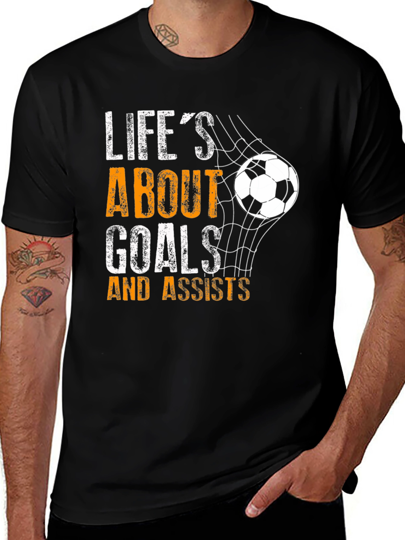 Variant 30 of Life's About Goals & Assists Soccer T-Shirt
