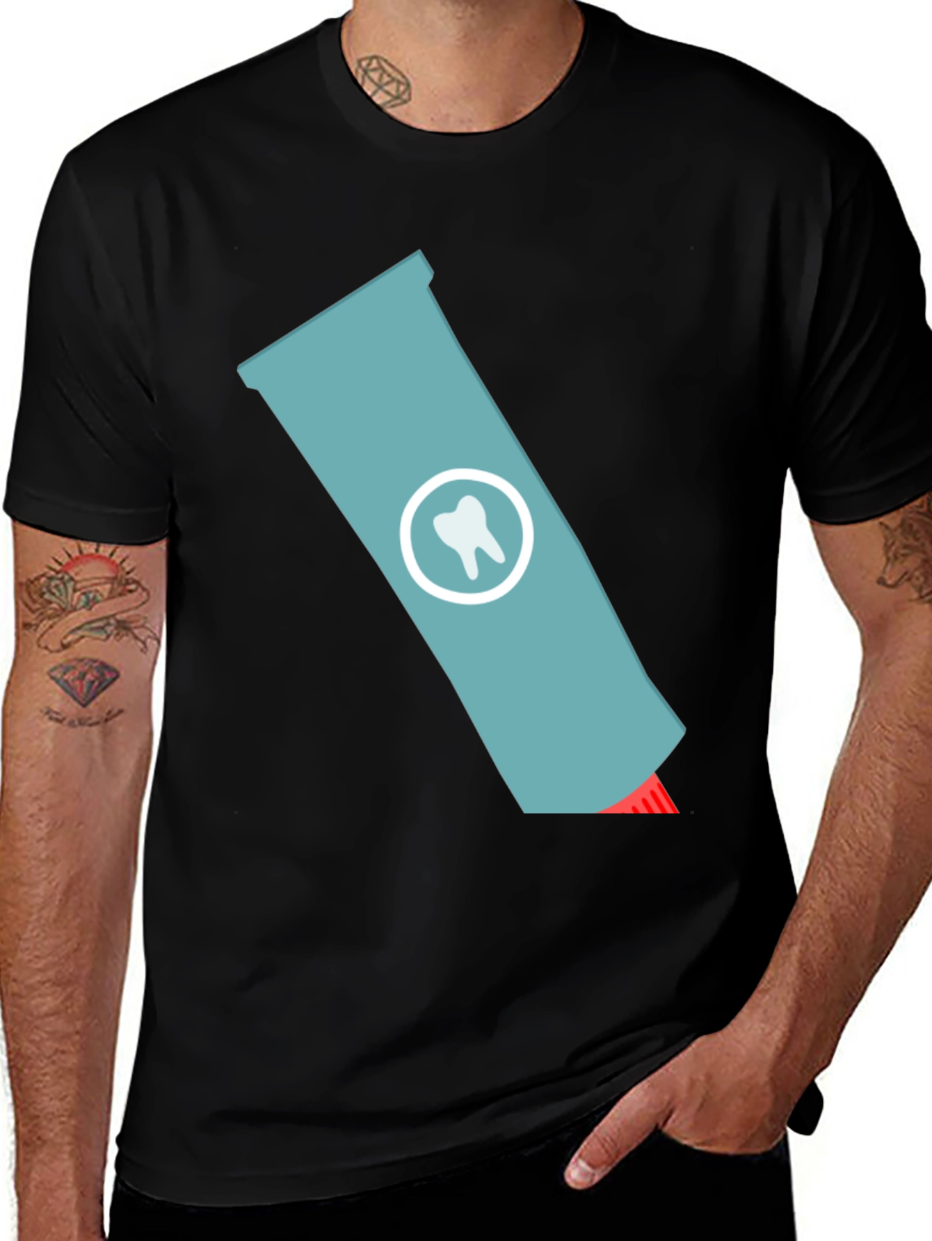 Variant 14 of Toothpaste T-Shirt - Dental Humor Tee