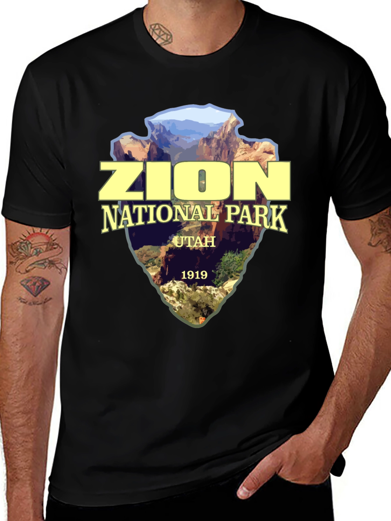 Zion National Park Arrowhead Graphic T-Shirt