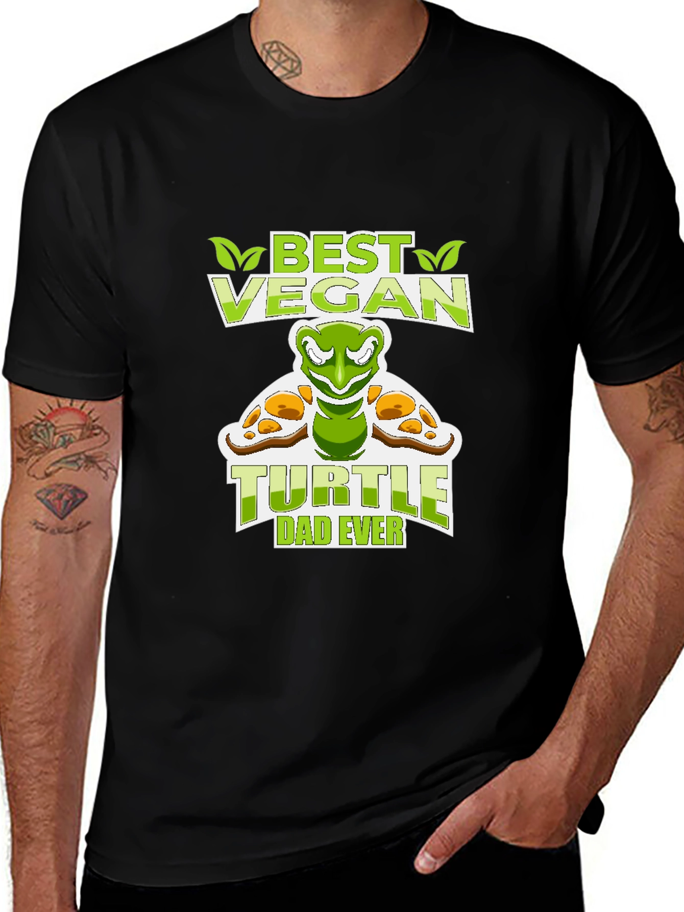 Variant 14 of Best Vegan Turtle Dad Ever T-Shirt