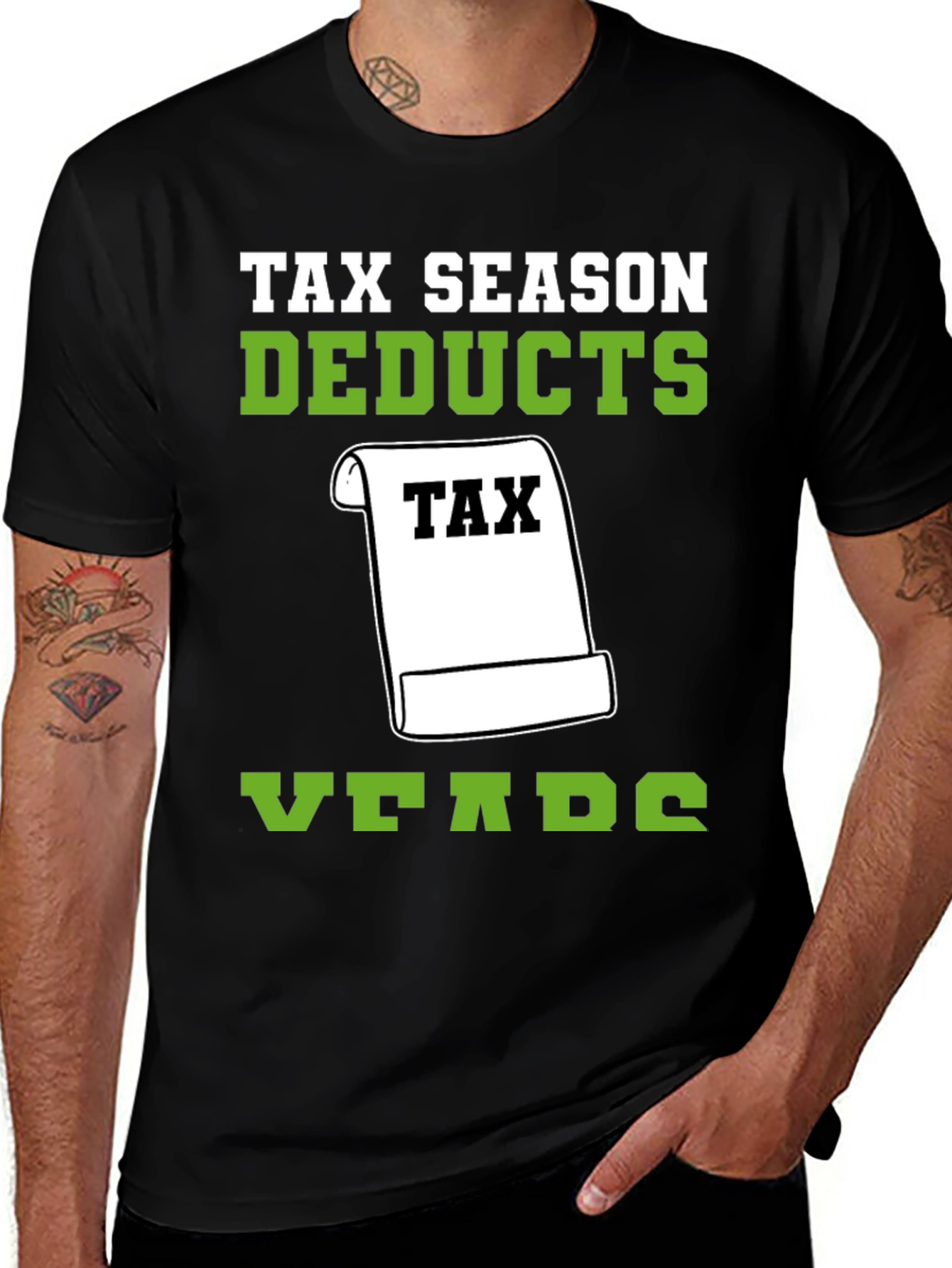 Variant 20 of Tax Season Deducts Years T-Shirt