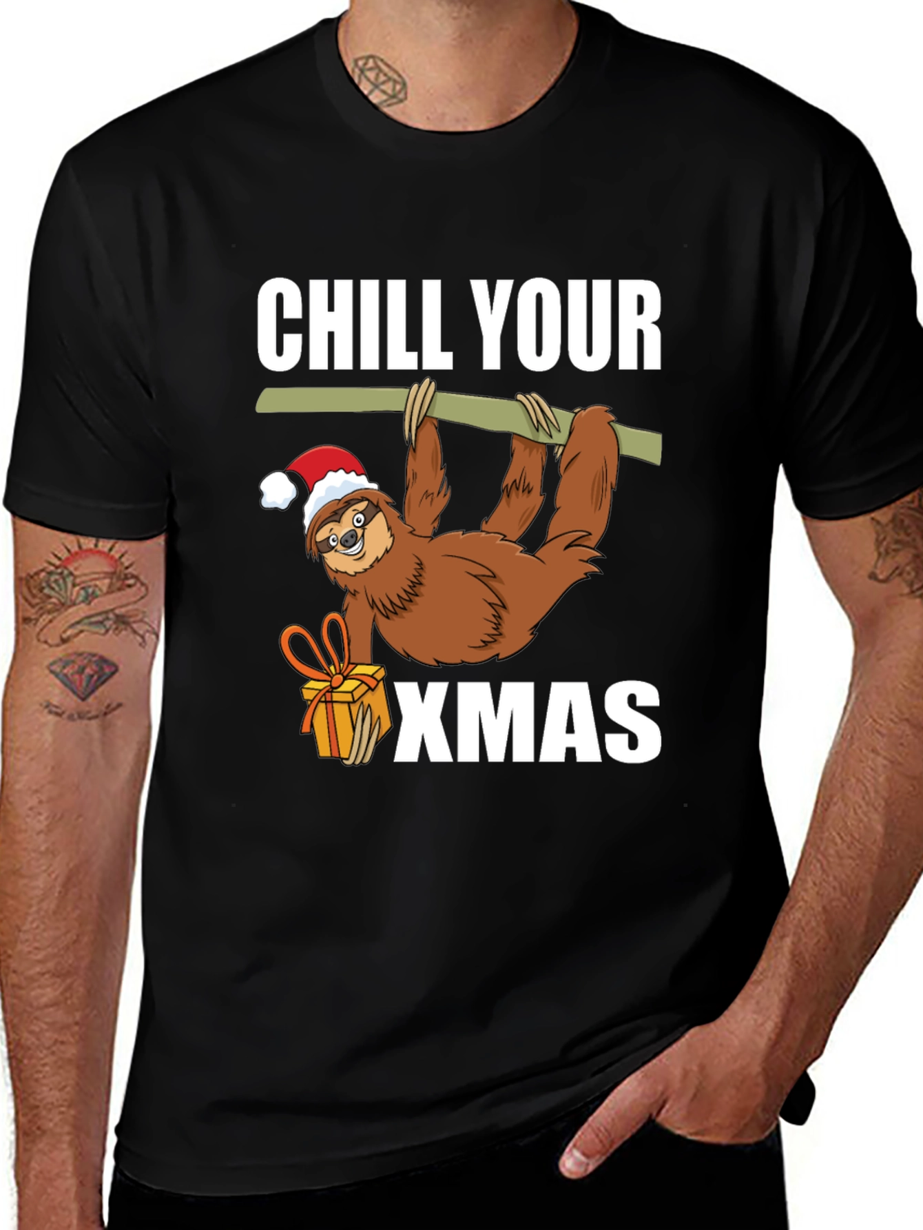 Variant 16 of Chill Your Xmas Sloth Tee