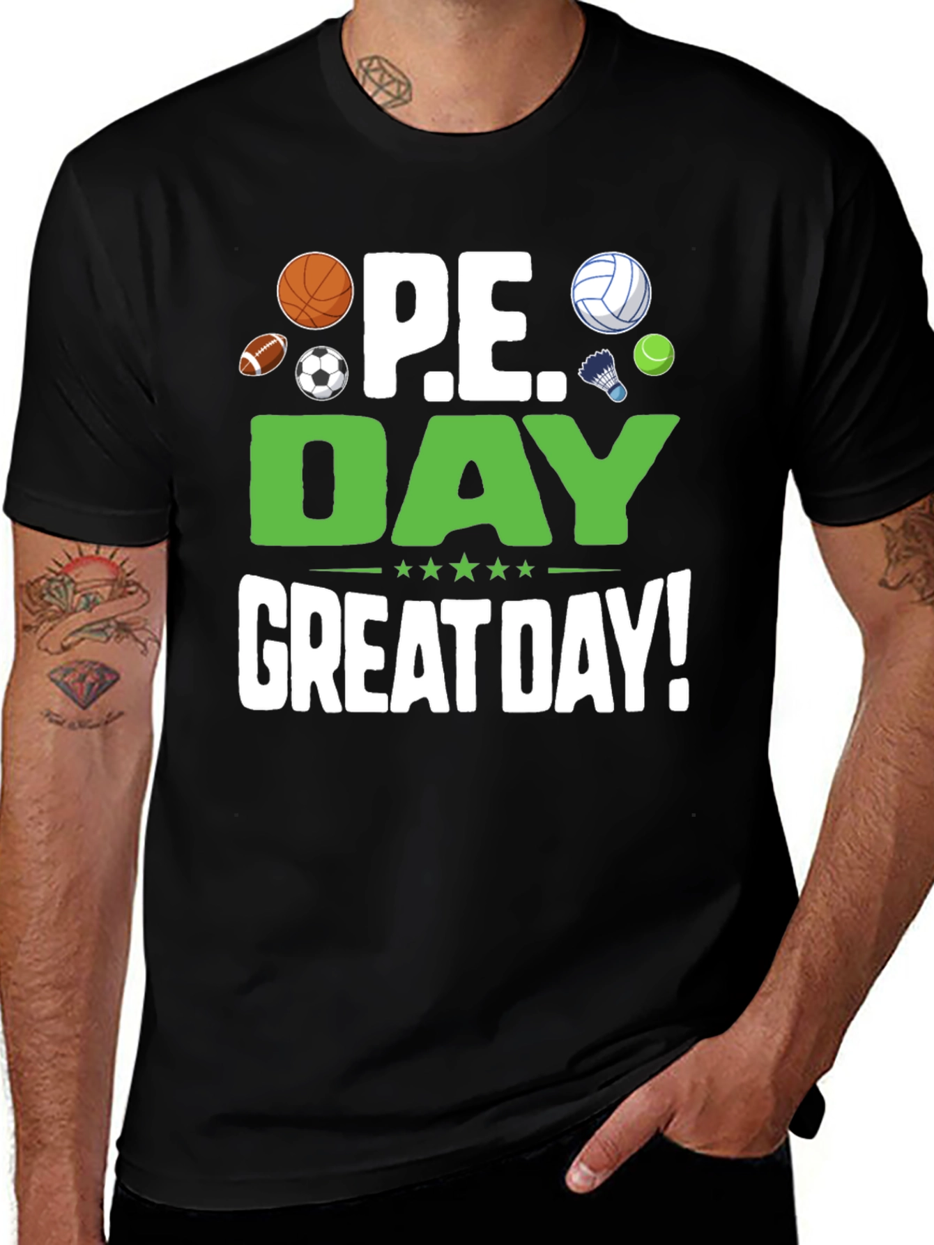 Variant 6 of P.E. Day Great Day! Graphic T-Shirt