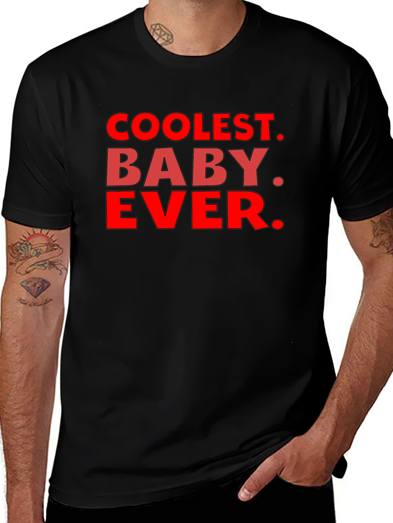 Variant 11 of Coolest Baby Ever Black Graphic Tee