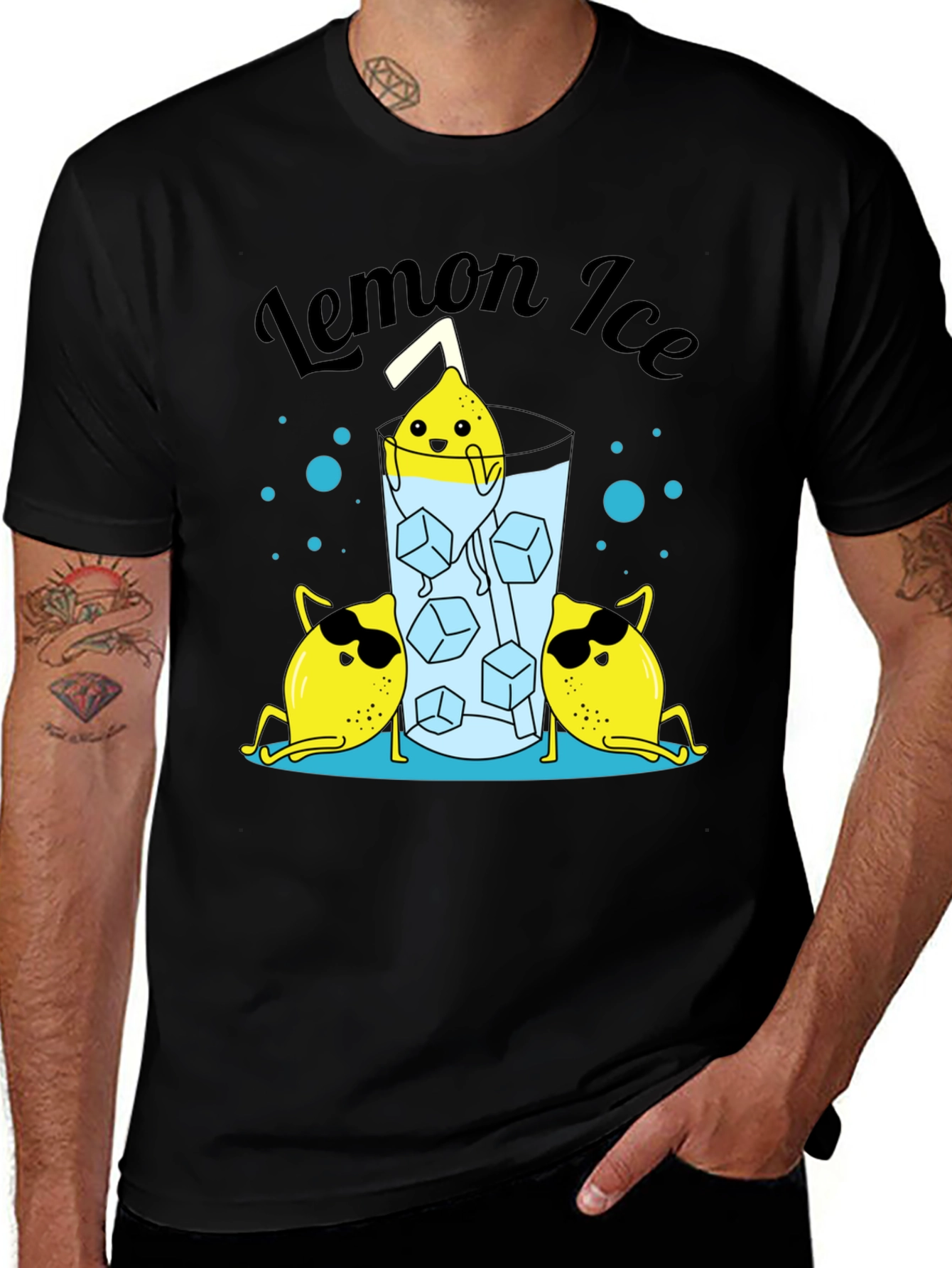 Variant 25 of Lemon Ice Graphic T-Shirt - Cool & Refreshing