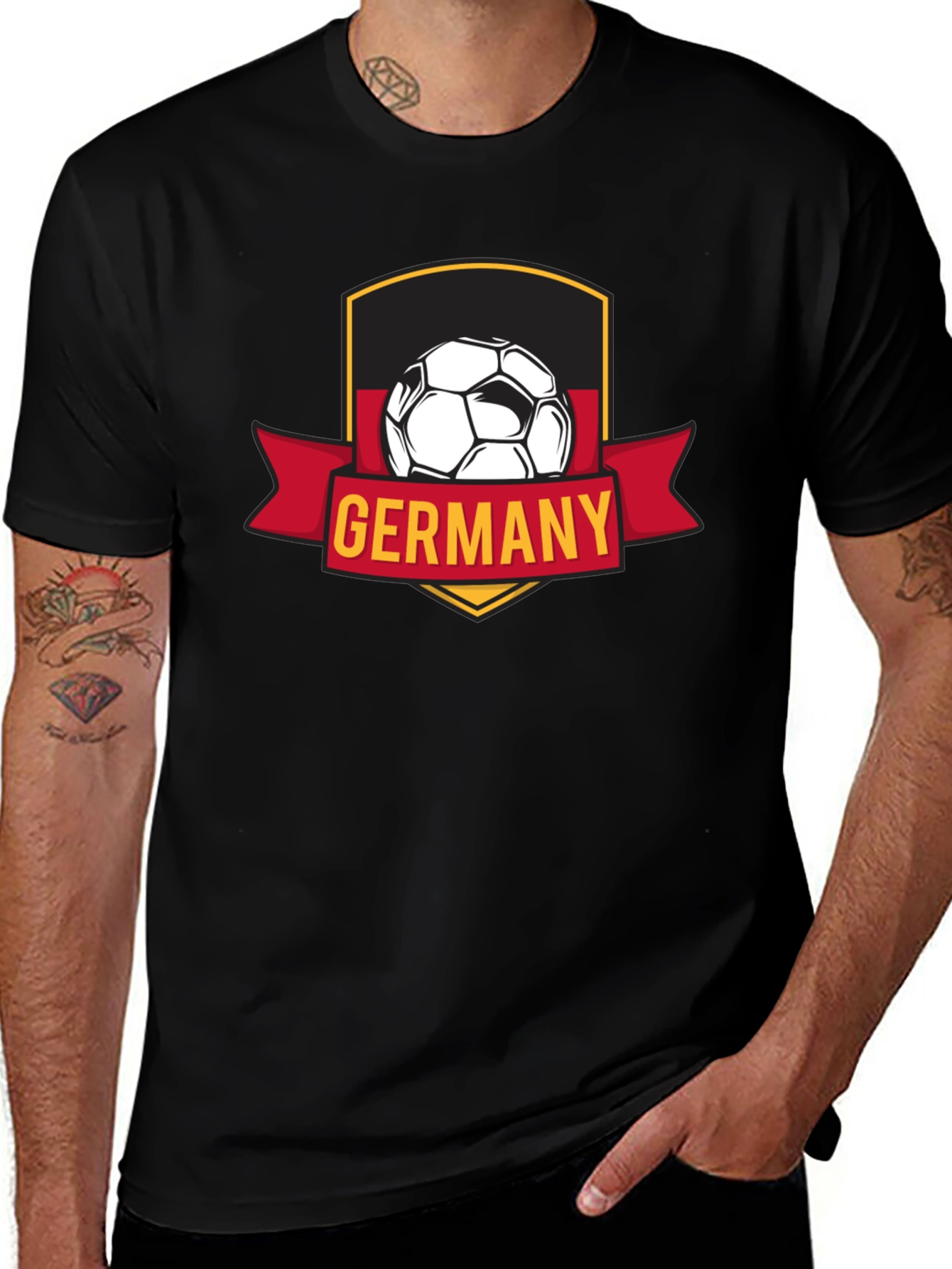 Variant 29 of Germany Soccer T-Shirt - Black