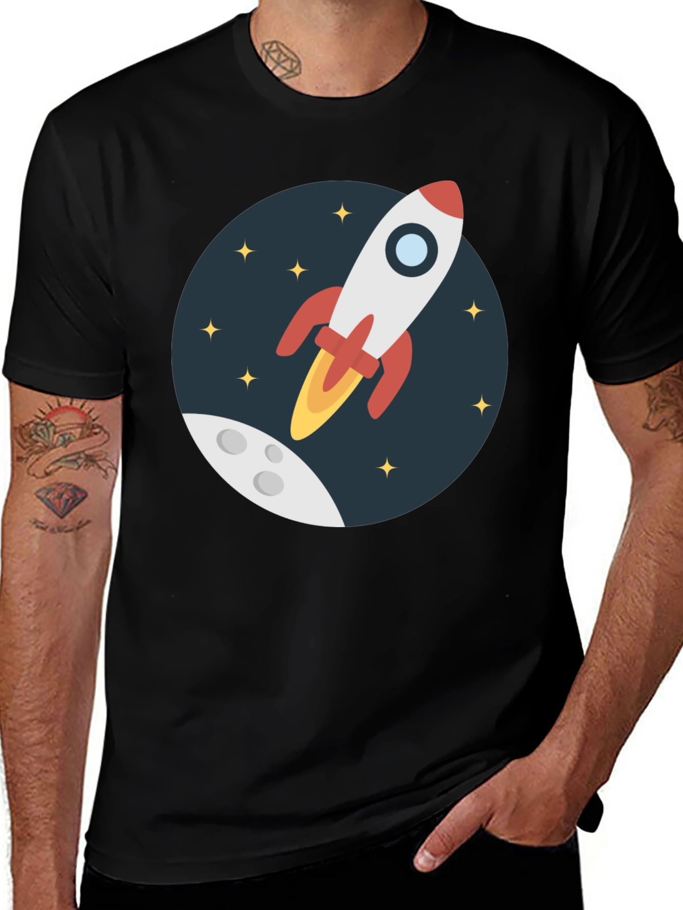 Variant 10 of Rocket Launch Graphic T-Shirt