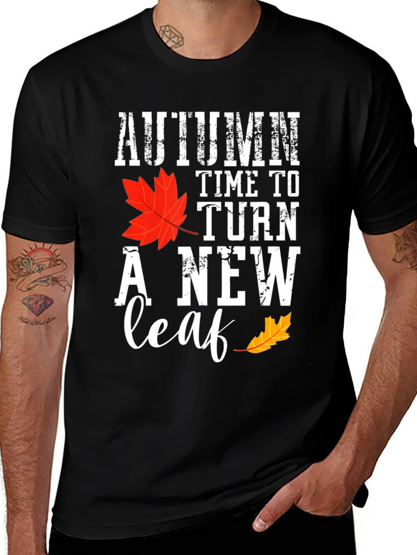 Variant 19 of Autumn Time To Turn A New Leaf T-Shirt